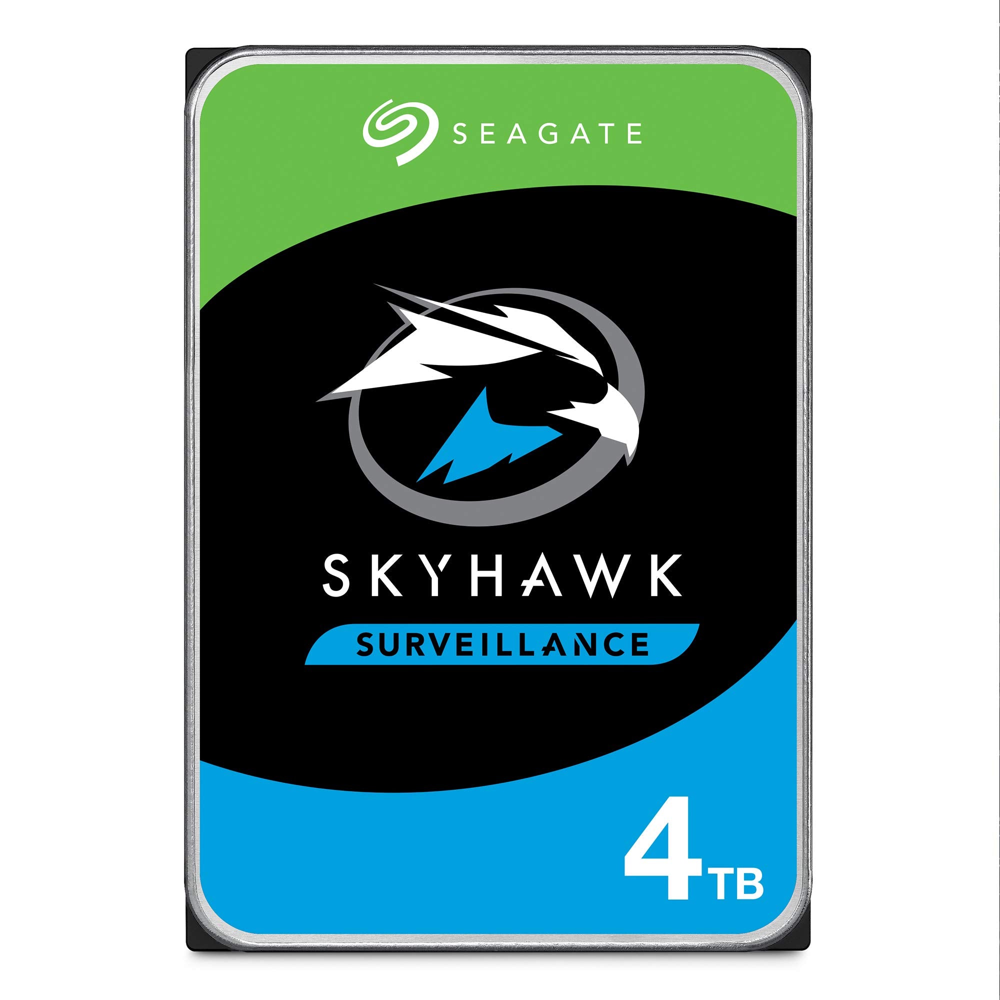 SEAGATE ST4000VX007 Skyhawk 4TB Surveillance Hard SATA 6Gb/s 64MB Cache 3.5 Inch Internal Drive Frustration Free Packaging (ST4000VXZ07) Mechanical Hard Disk