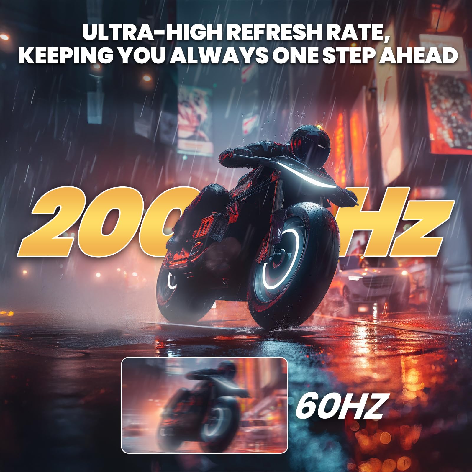 Crua 30 Inch Gaming Monitor 200Hz, 21:9 Wfhd(2560X1080P) Ultrawide Computer Monitor, Ips Screen,100% Srgb, Pip/Pbp, Hdmi 2.0 & D