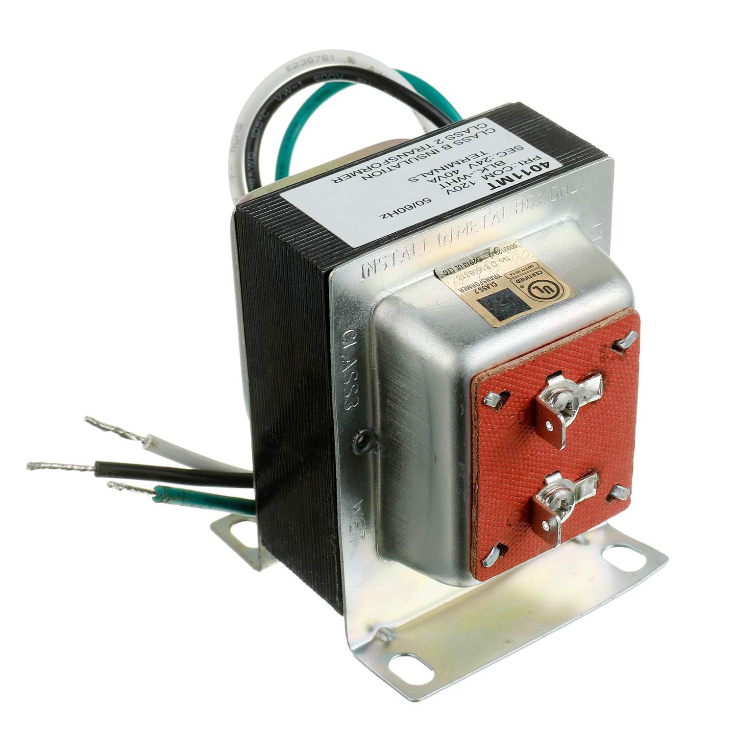 Bojack 24V 40Va Thermostat And Doorbell Transformer, Power Supply Compatible With Nest, Ecobee, Sensi And Honeywell Thermostat,