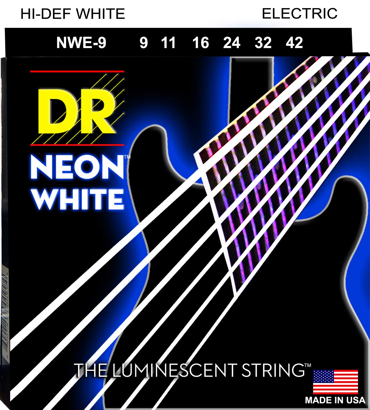 Dr Strings Hi Def Neon Electric Guitar Strings (Nwe 9)
