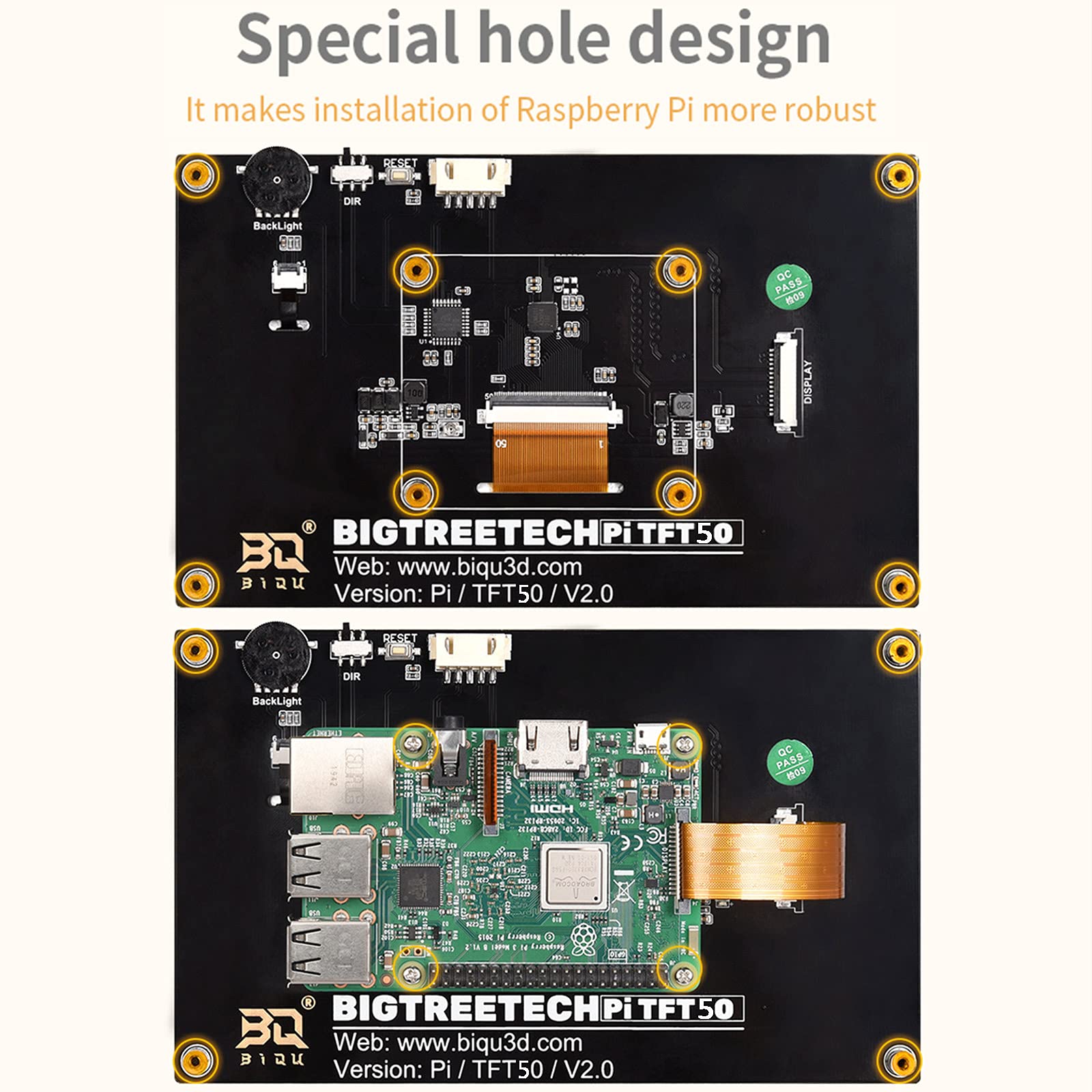 Bigtreetech Octopus V1.1 Control Board+Pitft50 V2.1 Touch Screen Display Compatible With Btt Pi 2 Tmc2209 Stepper Driver Upgrde