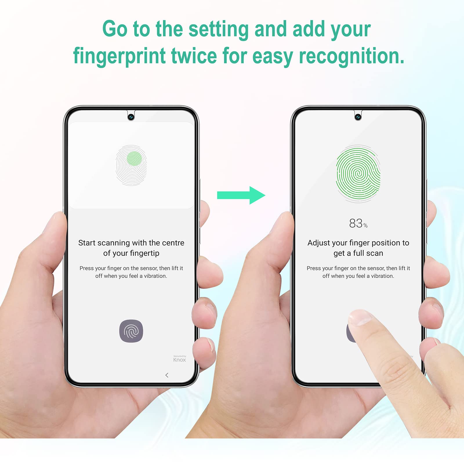 Aacl Galaxy S22 Plus Screen Protector Tempered Glass For Samsung Galaxy S22 Plus 5G,6.5 Inch [Fingerprint Unlock][Anti Scratch][