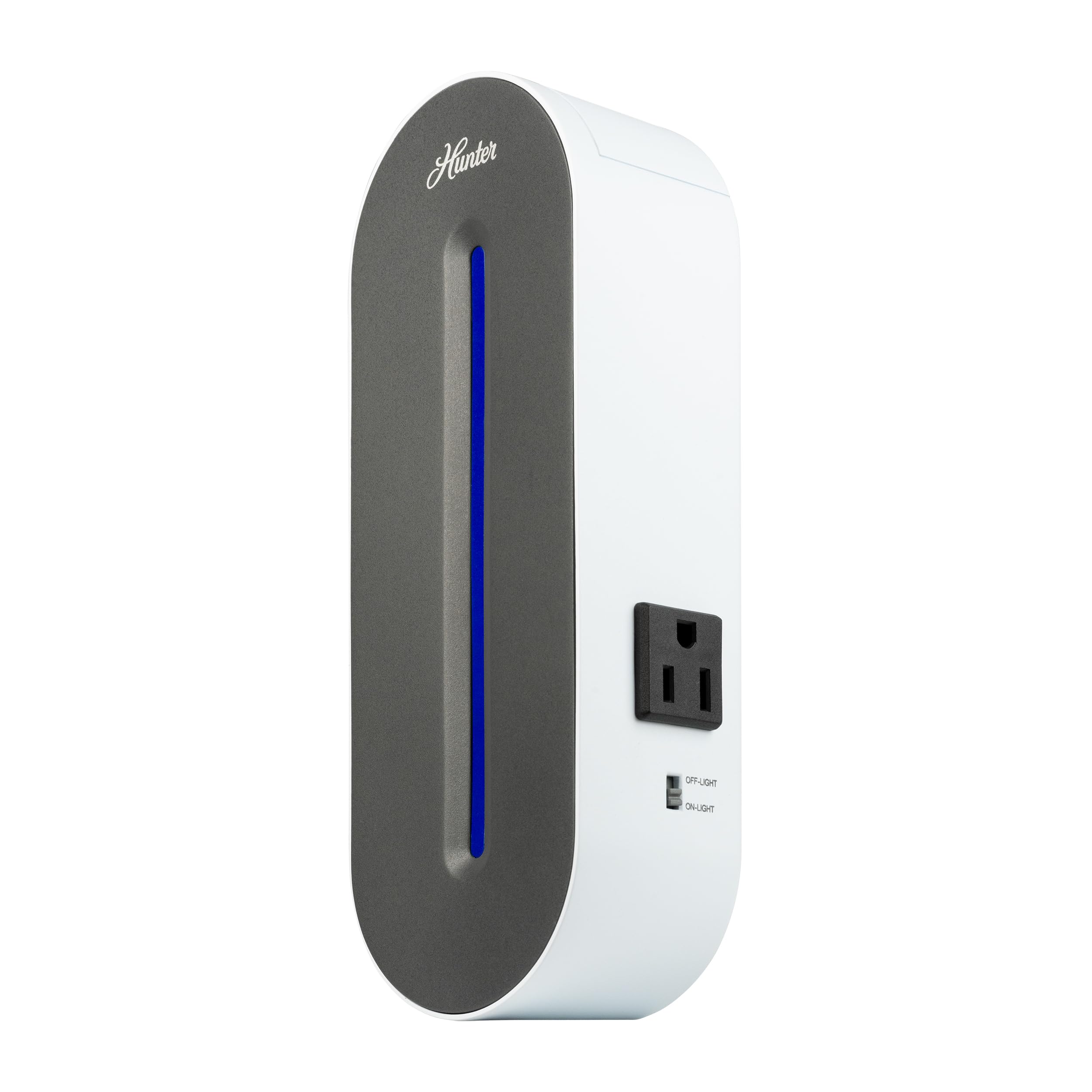 Hunter Plug-in UV Air Sanitizer, White - Whisper Quiet UV-C Air Sanitizer, Matches A Variety of Room Decors and Styles