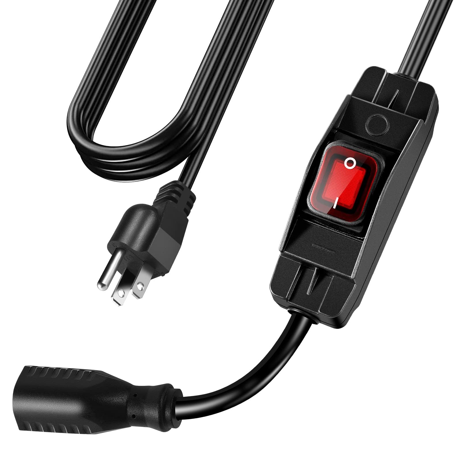 Extension Cord With Switch On/Off Waterproof Switch 3Ft No Plugging And Unplugging Invintage Stereo Devices Without Built In Pow