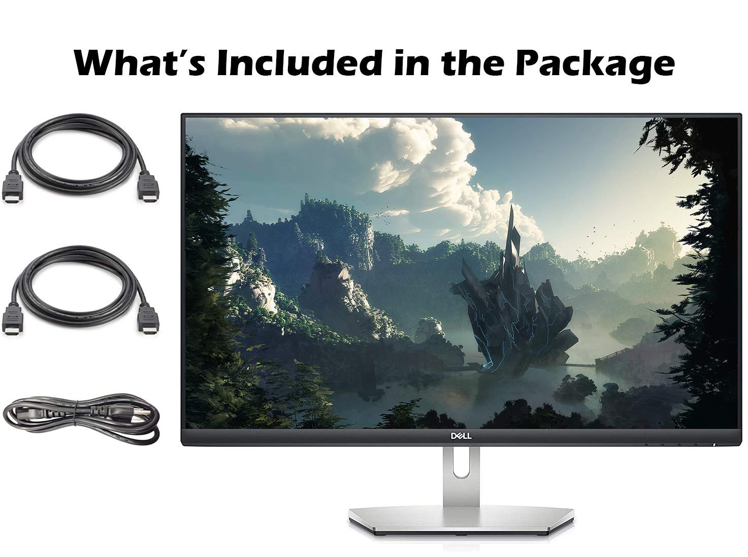 Dell Newest 27-Inch Qhd 1440P (2560 X 1440) Ips Ultra-Thin Bezel Monitor, 75Hz Refresh Rate, Adm Freesync, Hdmi, Displayports, B