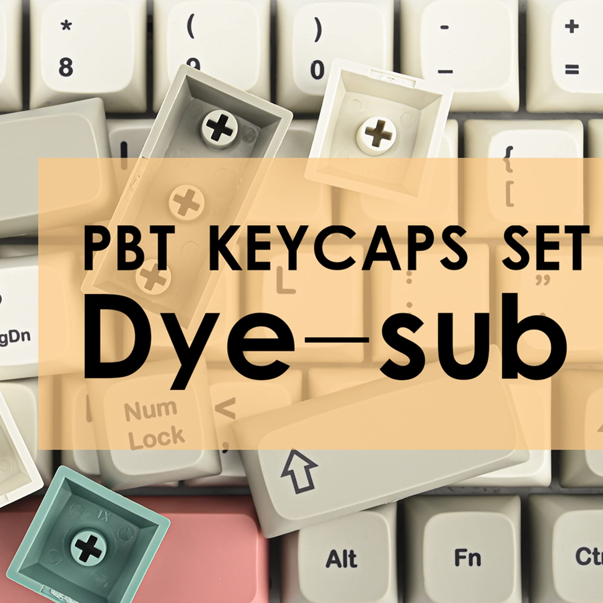 Pbt Keycaps 60 Percent Dye Sub Xda 134 Retro Keycap Set For Cherry Mx Gateron Kailh Switches Gaming Mechanical Keyboard (Retro 9