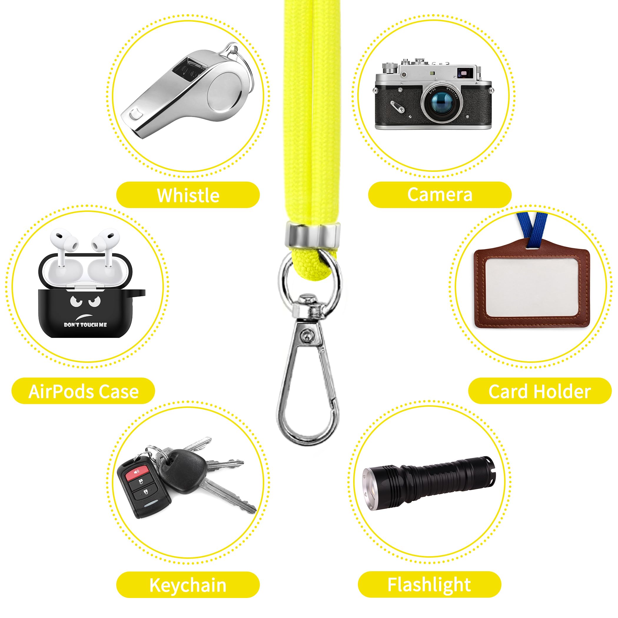 Cacoe Phone Lanyard 2 Pack 2  Adjustable Neck Strap,4  Phone Tether Tab,Universal Crossbody Cell Phone Lanyards,Multifuctional P