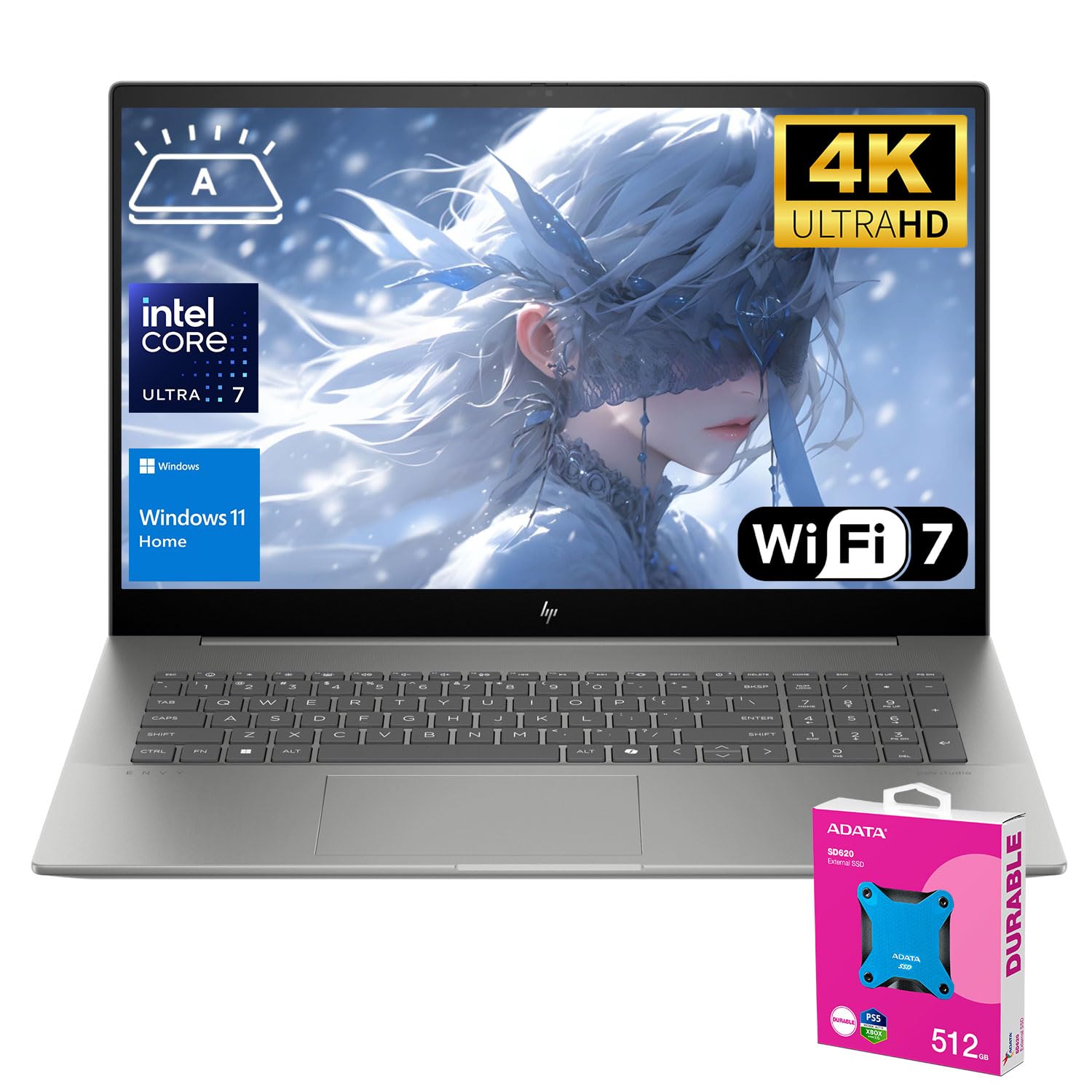 Hp Envy 17.3'' 4K Ultra 7 Laptop, 17.3'' 4K Uhd 3840 * 2160 Display, Intel Core Ultra 7 155H, 32Gb Ddr5 Ram, 2Tb Ssd, Hdmi, Webc