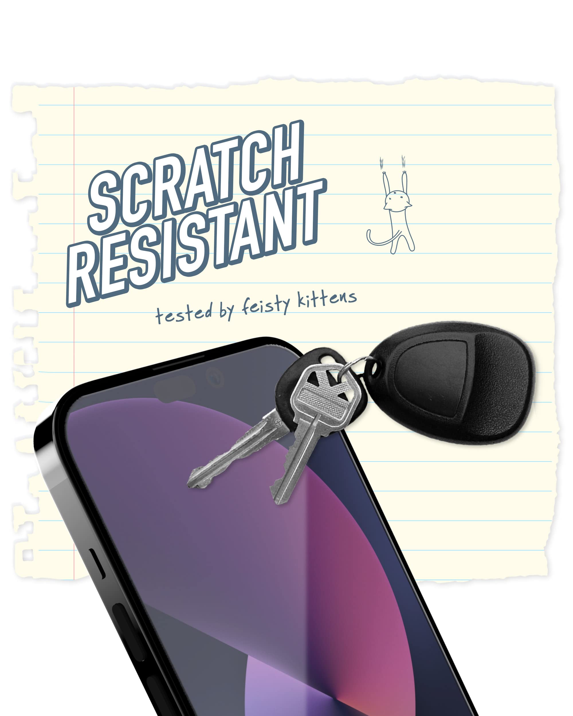 Smartish 2-Pack Tempered Glass Screen Protector For Iphone 14 Pro Max - Tuff Sheet - Easy Install Frame [Scratch Resistant] Case