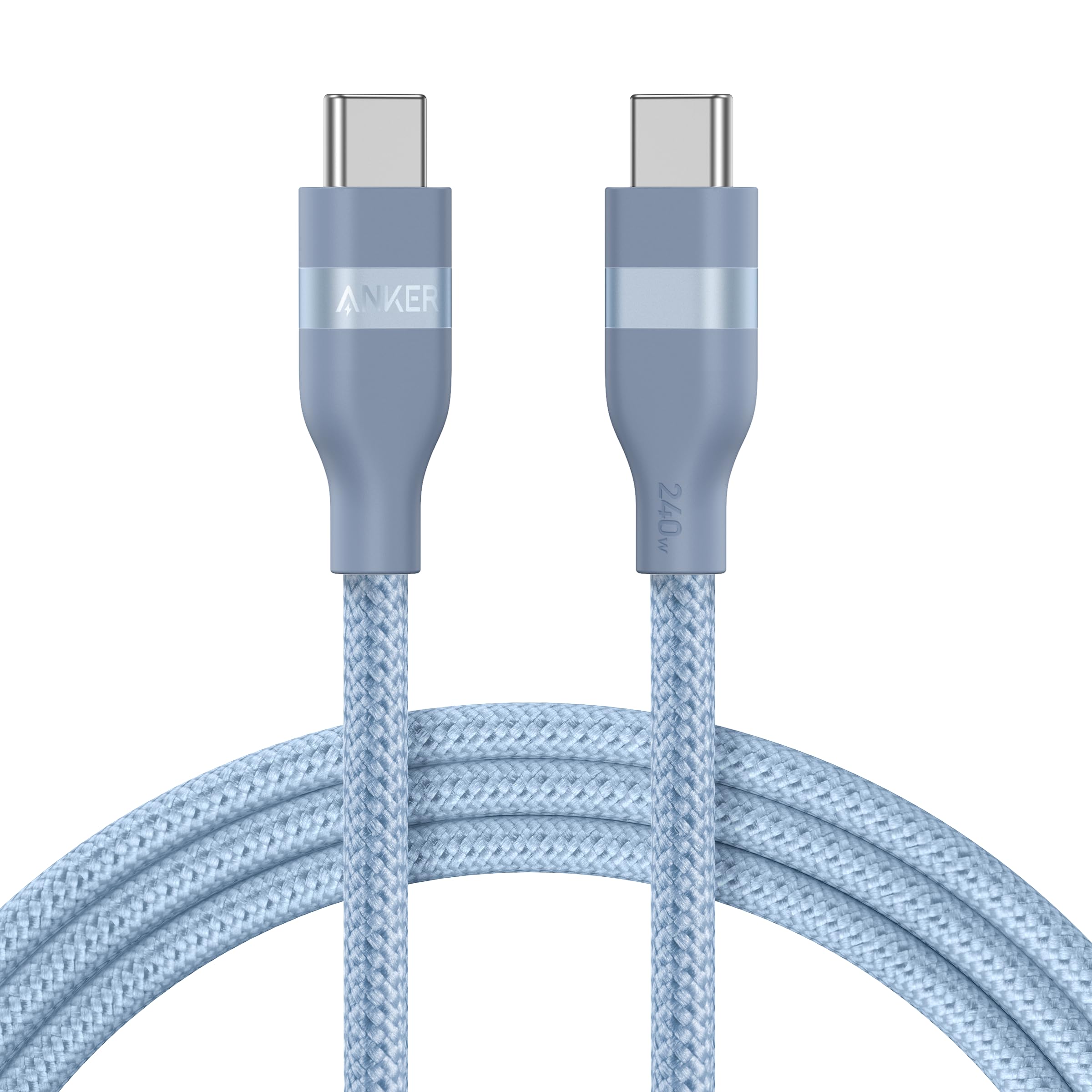 Anker Nano Usb C Cable, 240W 6 Ft Flexible Multi Color Braided Cord, Fast Charging Type C Charger For Iphone 16/16 Pro/16 Plus/1