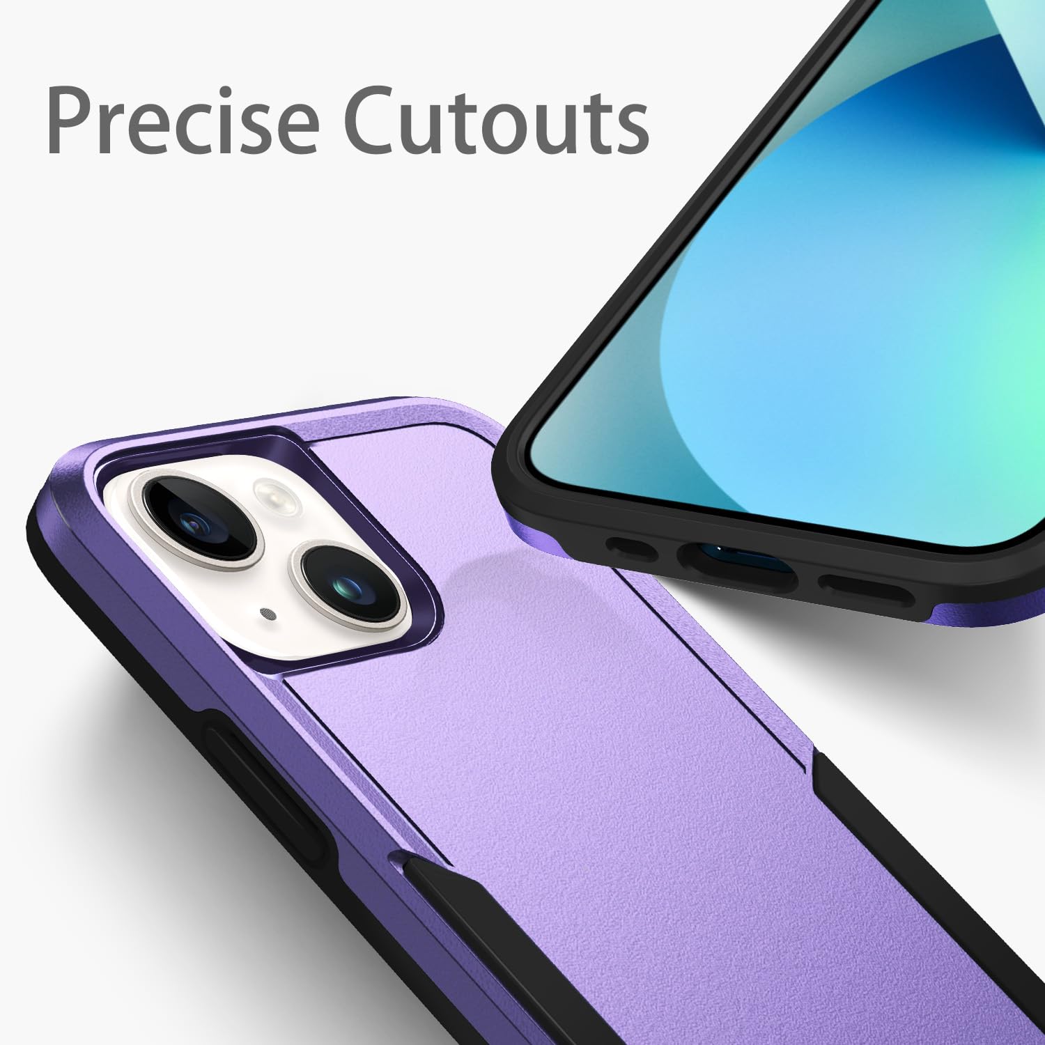 Hsefo Designed For Iphone 13 Case, Heavy Duty Protection Shockproof Dropproof Dustproof Anti Scratch Phone Case Cover For Iphone