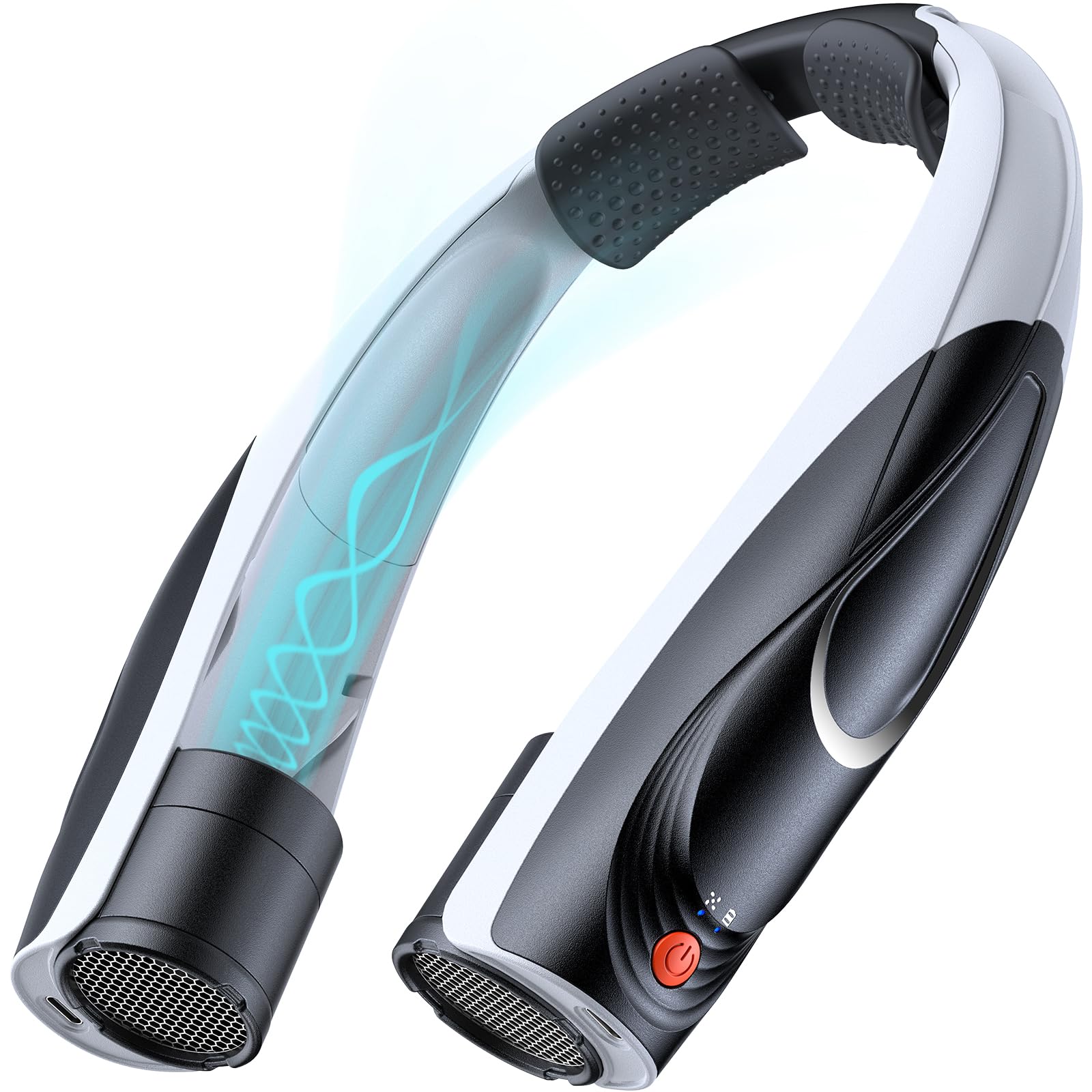 Tenvolti Portable Neck Fan- Hands Free Personal Fan, 6 Speeds 6000mAh Long-Lasting Battery Faster Cooling, USB-C Rechargeable, 3
