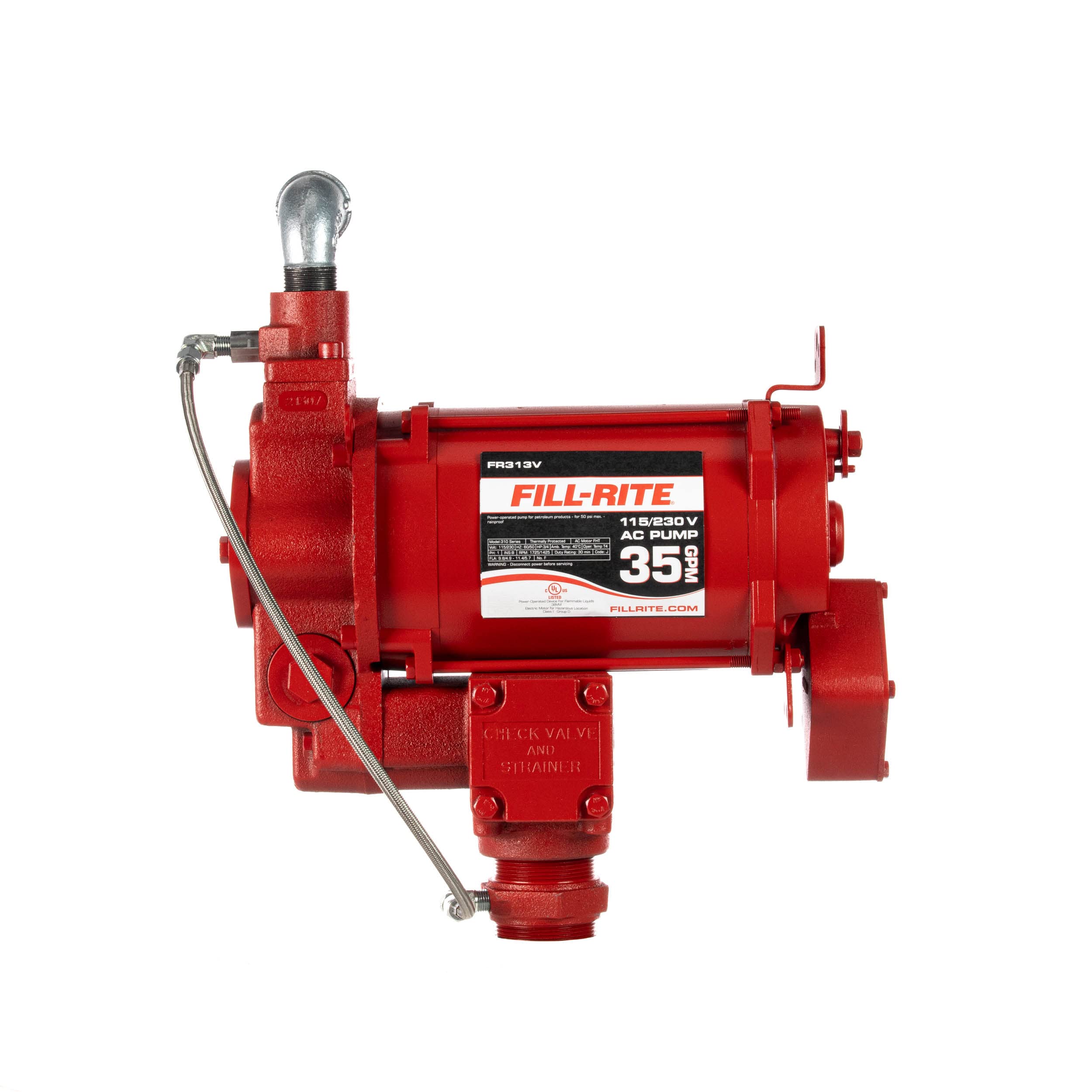 Fill-Rite FR313V 115V/230V 35 GPM Fuel Transfer Pump w/AST Remote