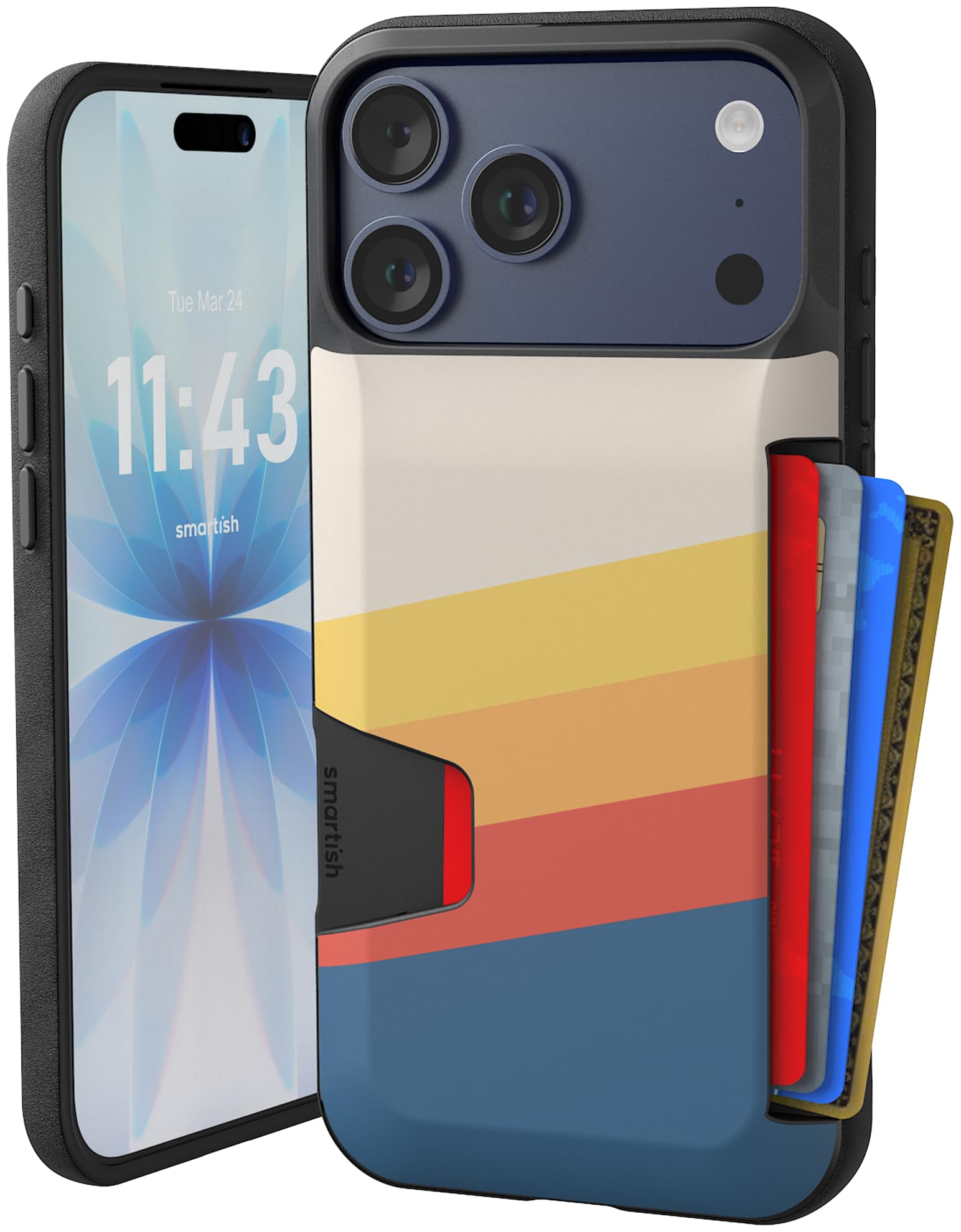 Smartish iPhone 17 Pro Max Wallet Case - Wallet Slayer Vol. 1 [Slim + Protective] Credit Card Holder - Drop Tested Hidden Credit