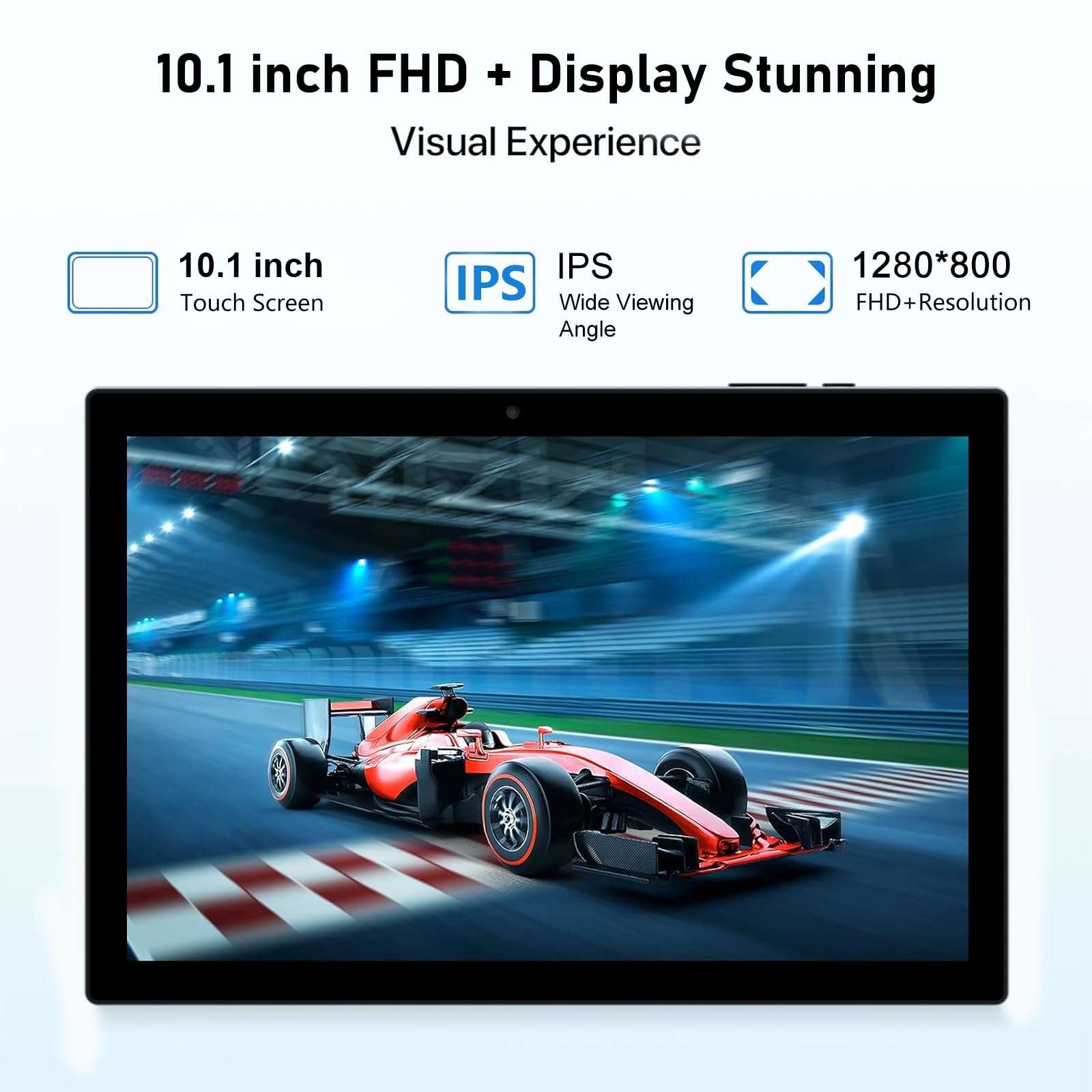 Android 14 Tablet, 10 Inch 8Gb Ram+64Gb Rom+1Tb Expand, 1.8Ghz Quad-Core Processor, 2 In 1 Tablets With Keyboard/Mouse/Case/Styl