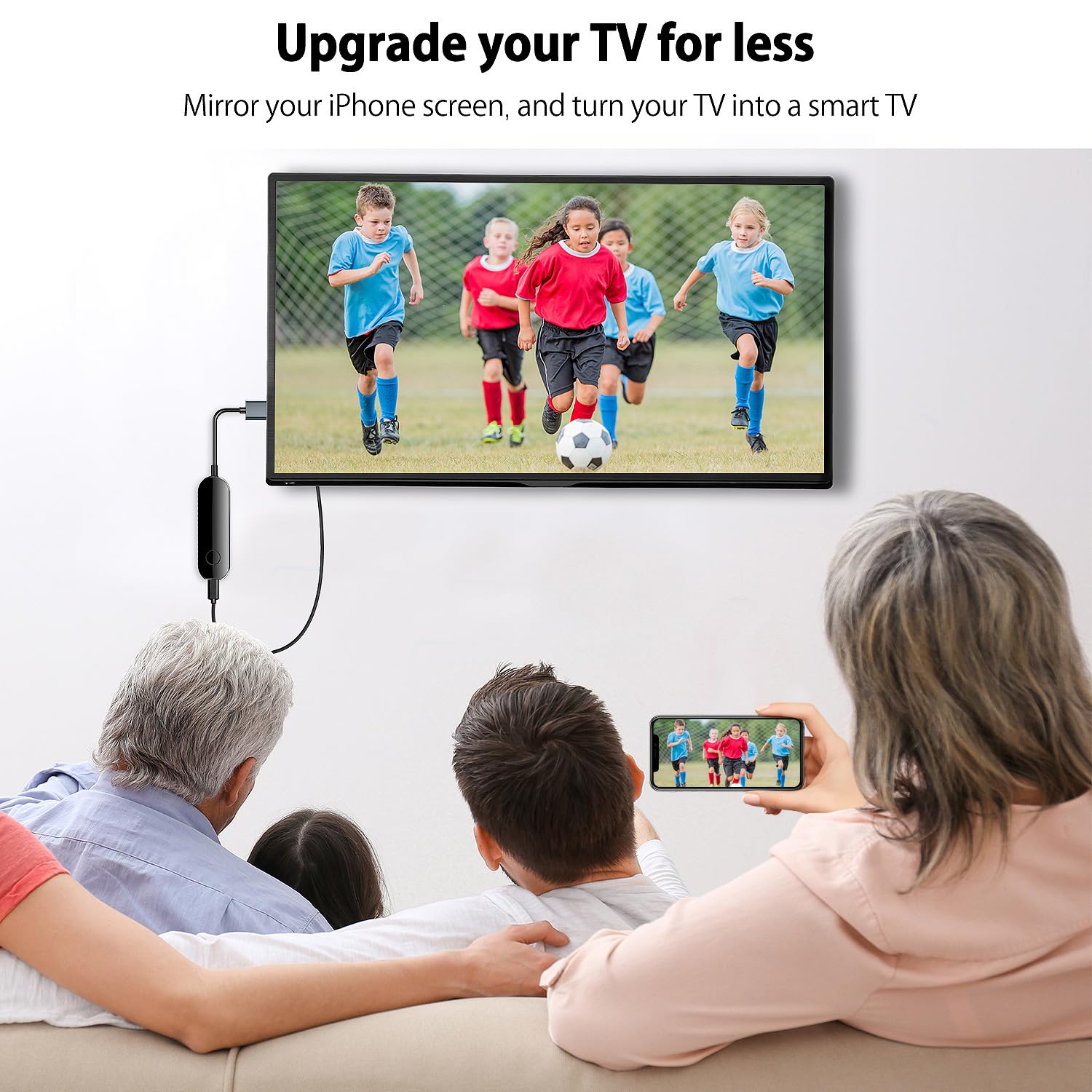 Lulaven Ishare Ios Wireless Hdmi Display Adapter, Streaming Device For Iphone To Tv, Hd Video And Audio Sync, Streaming Mirrorin