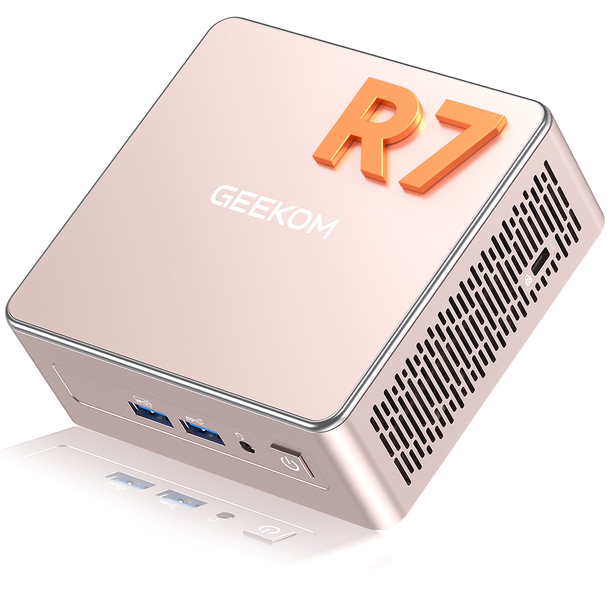 GEEKOM A5 Mini PC 2026 with AMD Ryzen 7 5825U, 16GB DDR4(Not LPDDR), 512GB NVMe SSD, 2.5 SATA HDD, Radeon Vega 8 Graphics, Windo