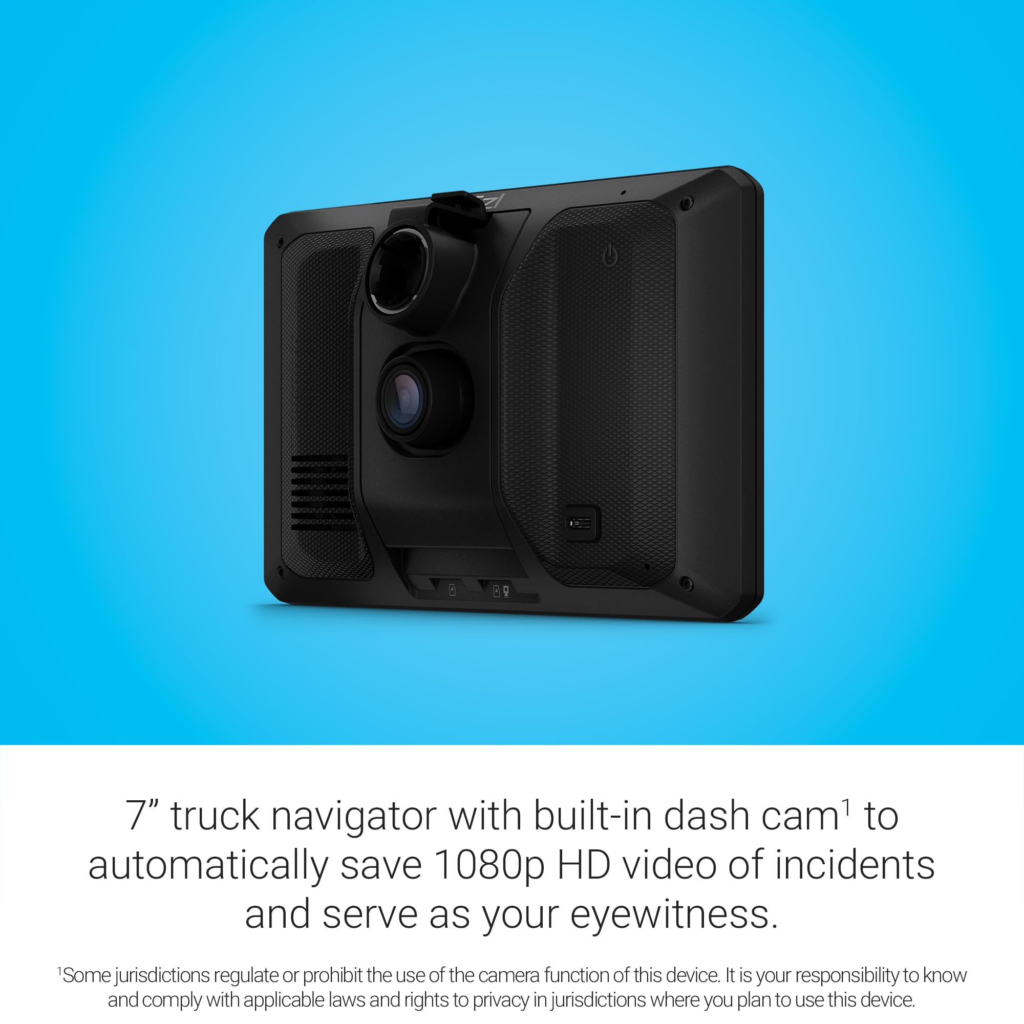 Garmin Dezlcam Otr725 High-Res 7    Gps Truck Navigator With Built-In 1080P Hd Dash Cam, Automatic Incident Recording, Custom Tr