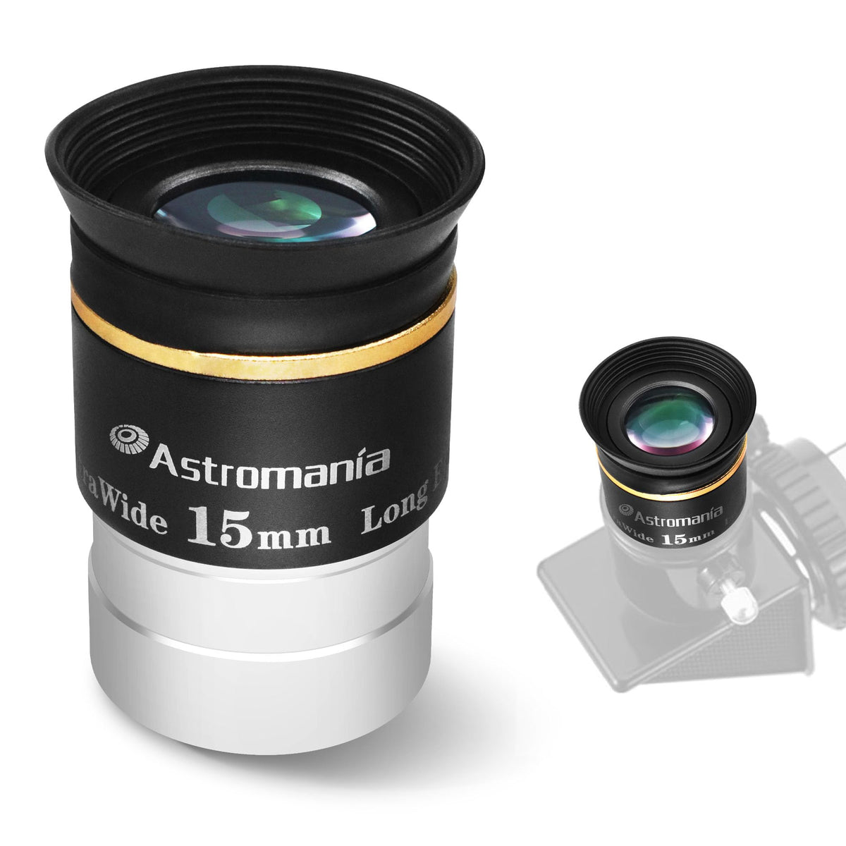 Astromania 1.25'' 15Mm 66-Degree Ultra Wide Angle Eyepiece For Telescope