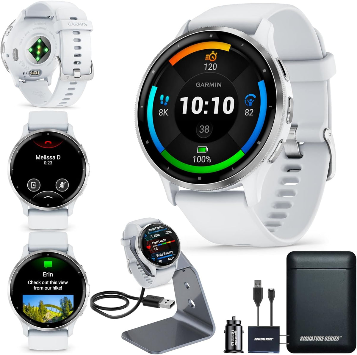 Garmin Venu 3, Gps Smartwatch With Amoled Display, Whitestone | Advanced Health And Fitness Features, Up To 14 Day Battery Life,