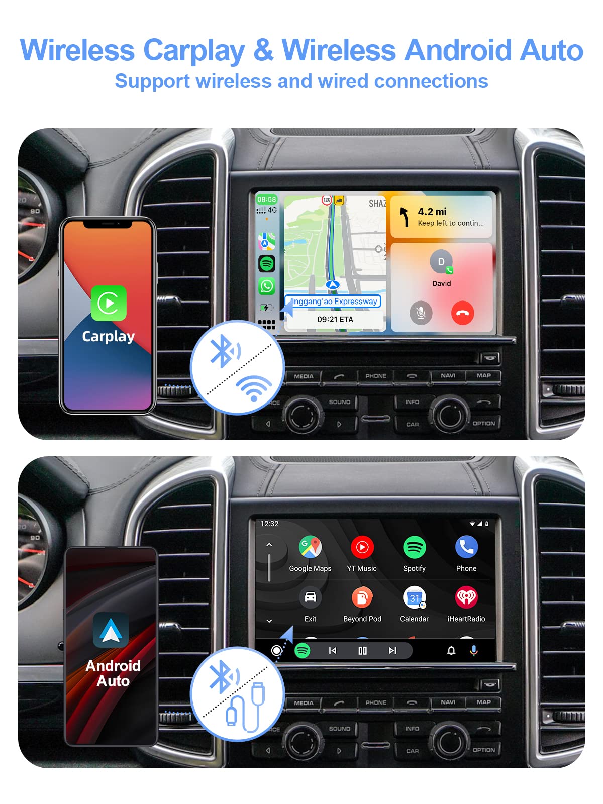 Isudar Pcm 3.1 Wireless Carplay & Android Auto Module For Porsche Panamera Cayenne Macan Cayman Boxster 911 718 Support Reverse
