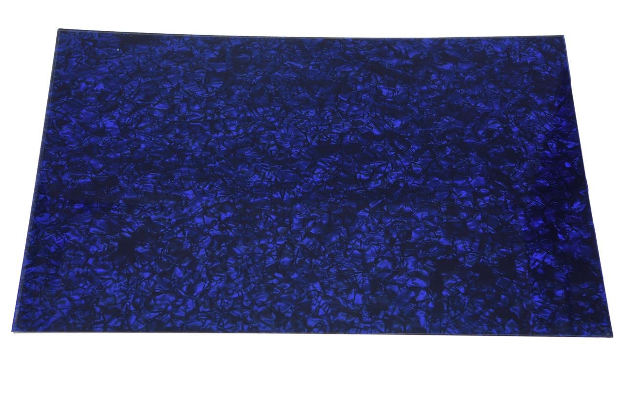 Dopro Uncut 11x17 DIY Blank Guitar Bass Pickguard Material Sheet Scratch Plate Material Sheet 29x43cm Blue Pearl (Cut Your Own P