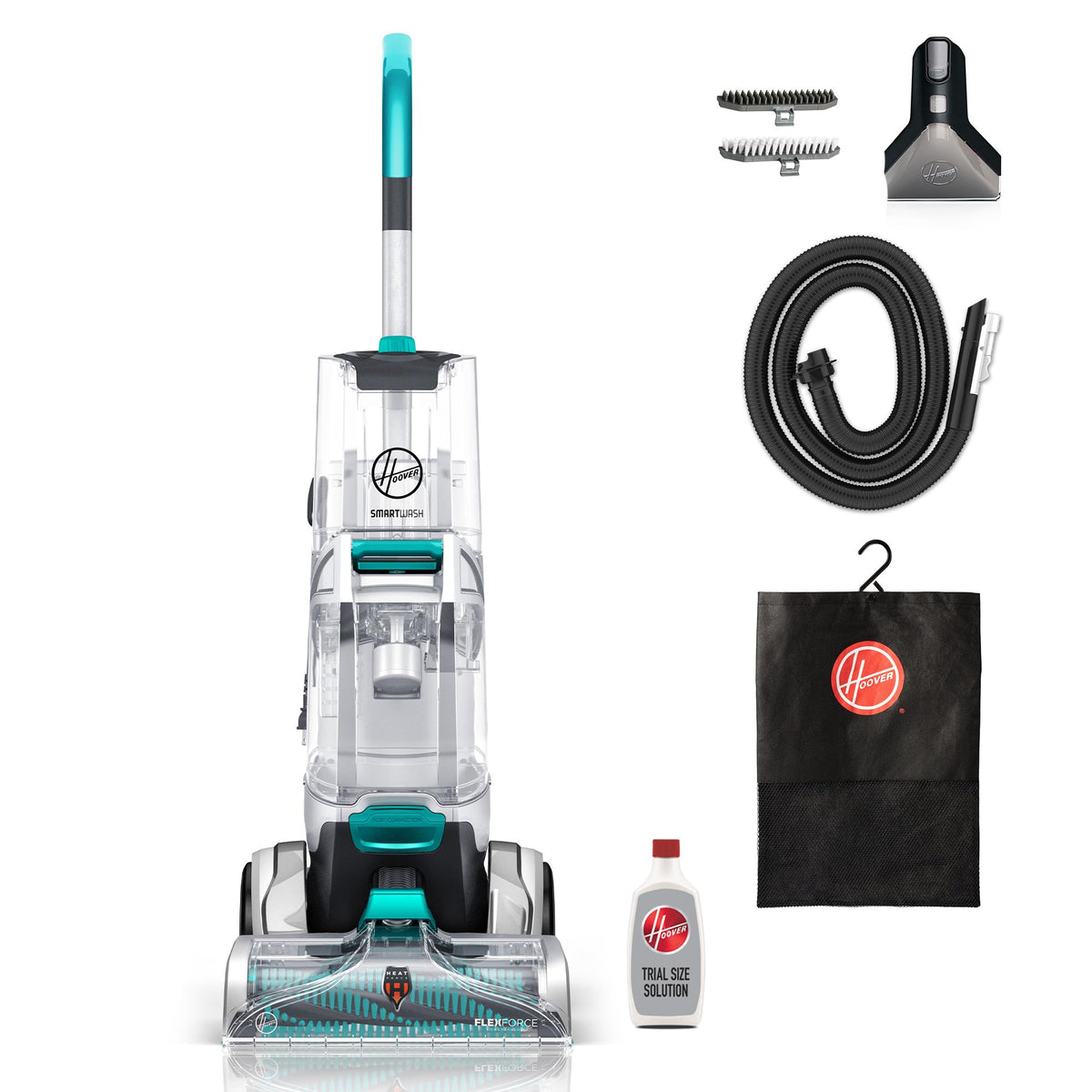 Hoover Smartwash Automatic Carpet Cleaner Machine, Fh52000, Turquoise