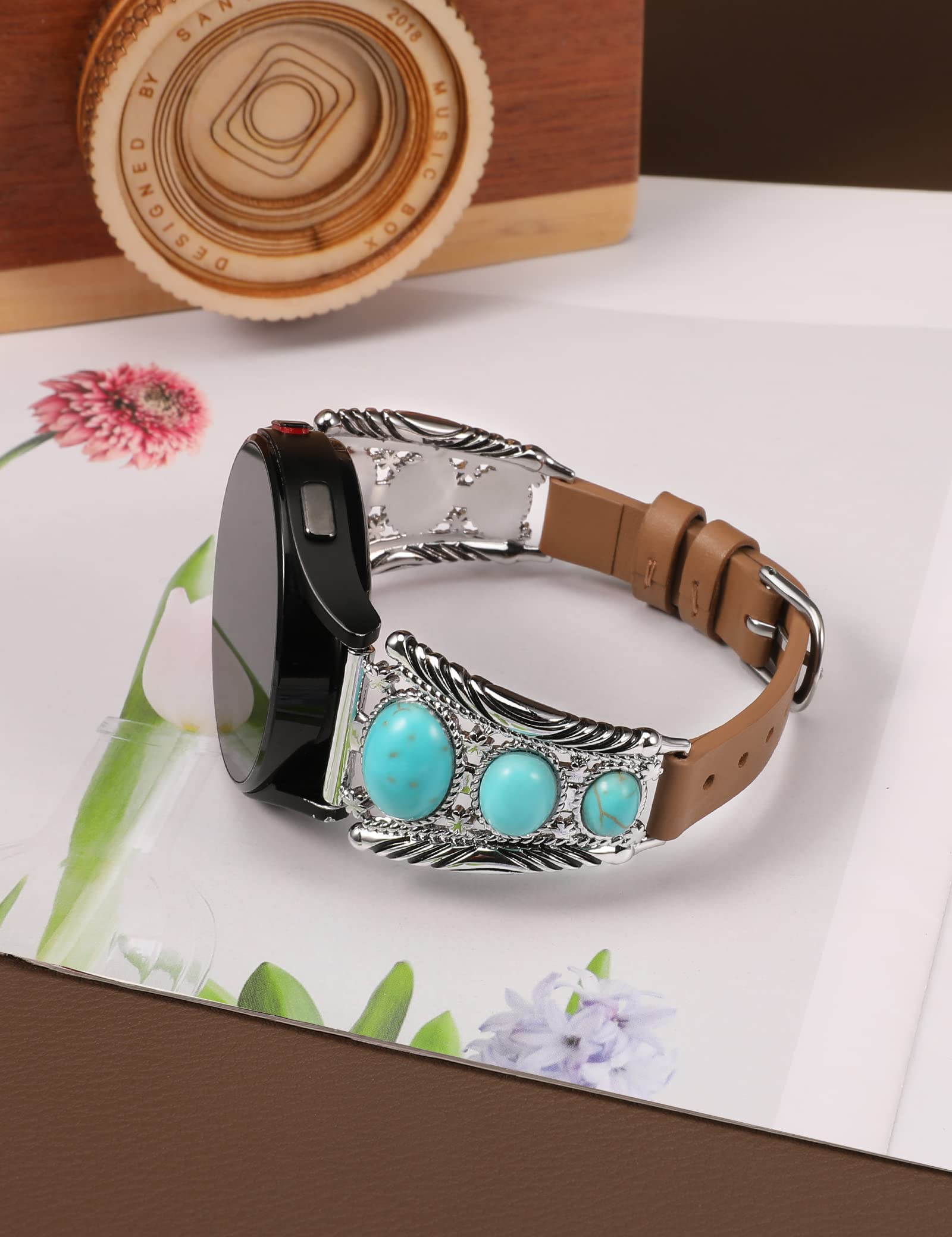 Minyee Compatible With Samsung Galaxy Watch 6/5/4/Active 2 40Mm 44Mm/Watch 5 Pro 45Mm/Watch 6 Classic/Watch 3 41Mm Band Women, L