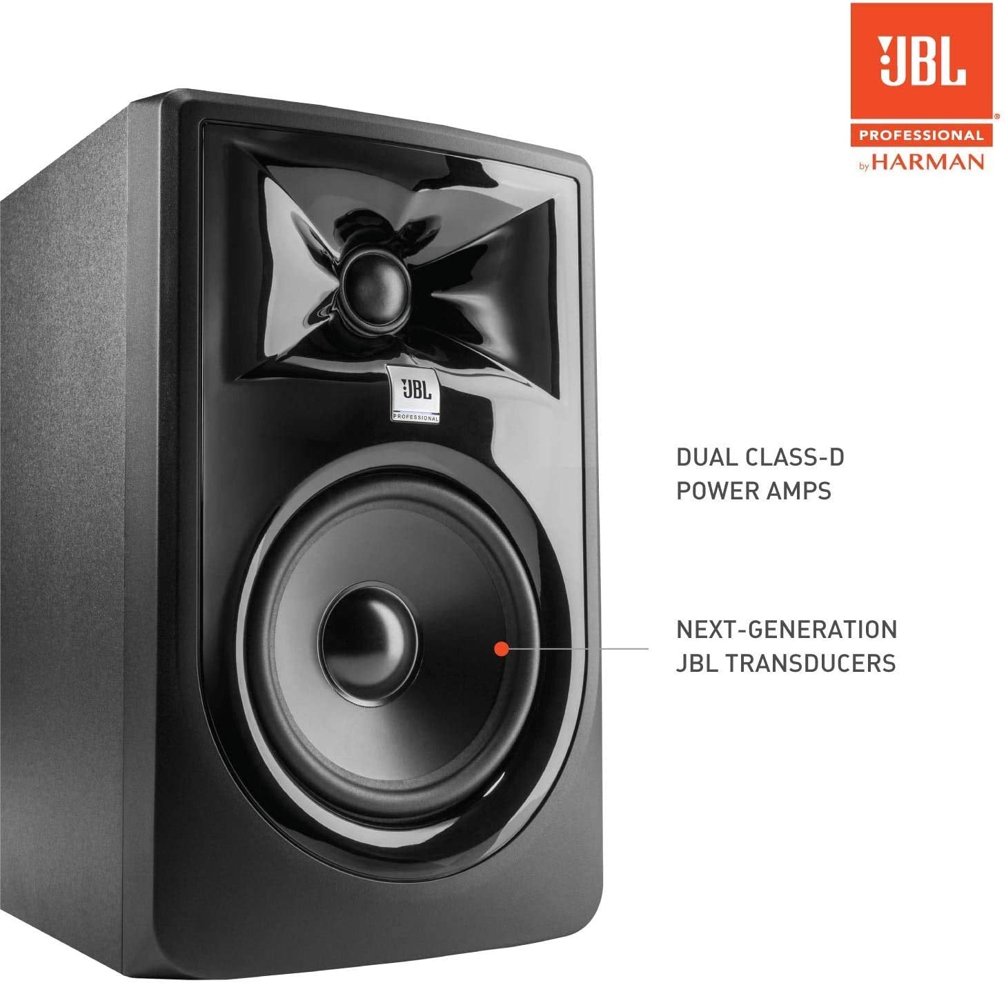 Jbl Professional 305P Mkii 5 Inch 2 Way Powered, Active Monitor Speakers For Near Field Music Production, Studio Monitor, Deskto
