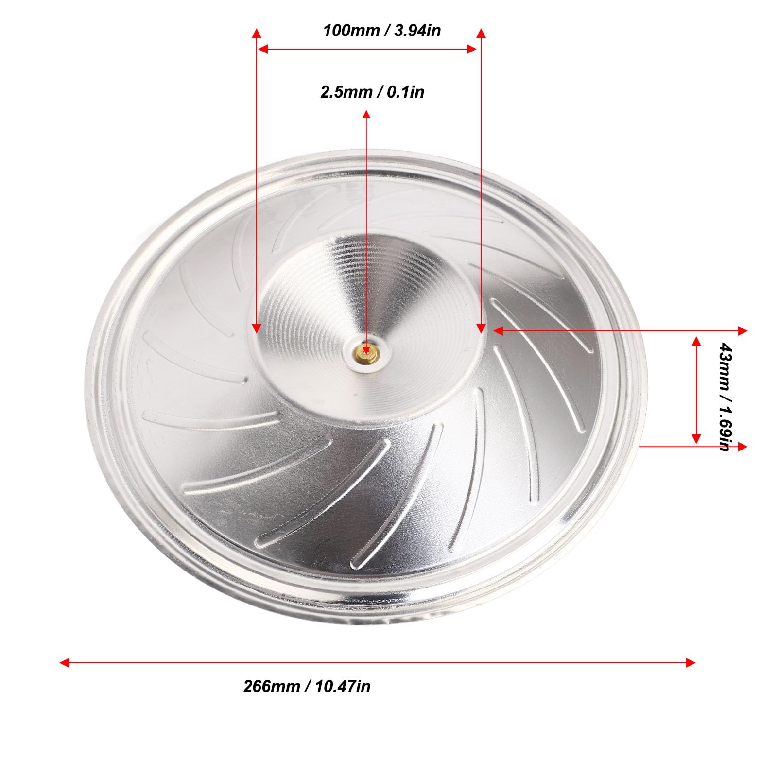 Liebewh Resonator Cone Aluminum Protective Durable Sturdy Resonator Cone Guitar Parts For Guitar Bass Parts Replacement, Liebewh