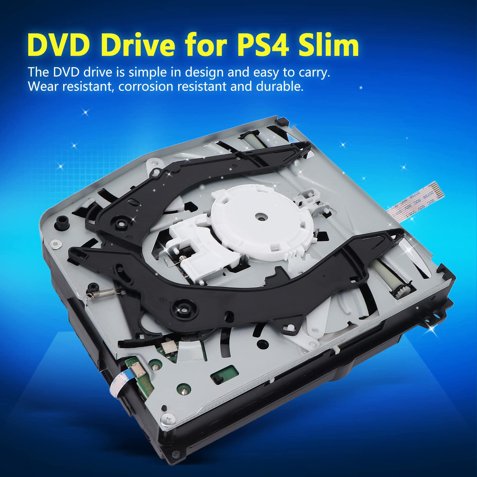 Ashata Ray Disk Drive For Ps4 Slim, Game Console Replacement Internal Optical Drive Portable Ray Disk Drive For Ps4 Slim Game Co