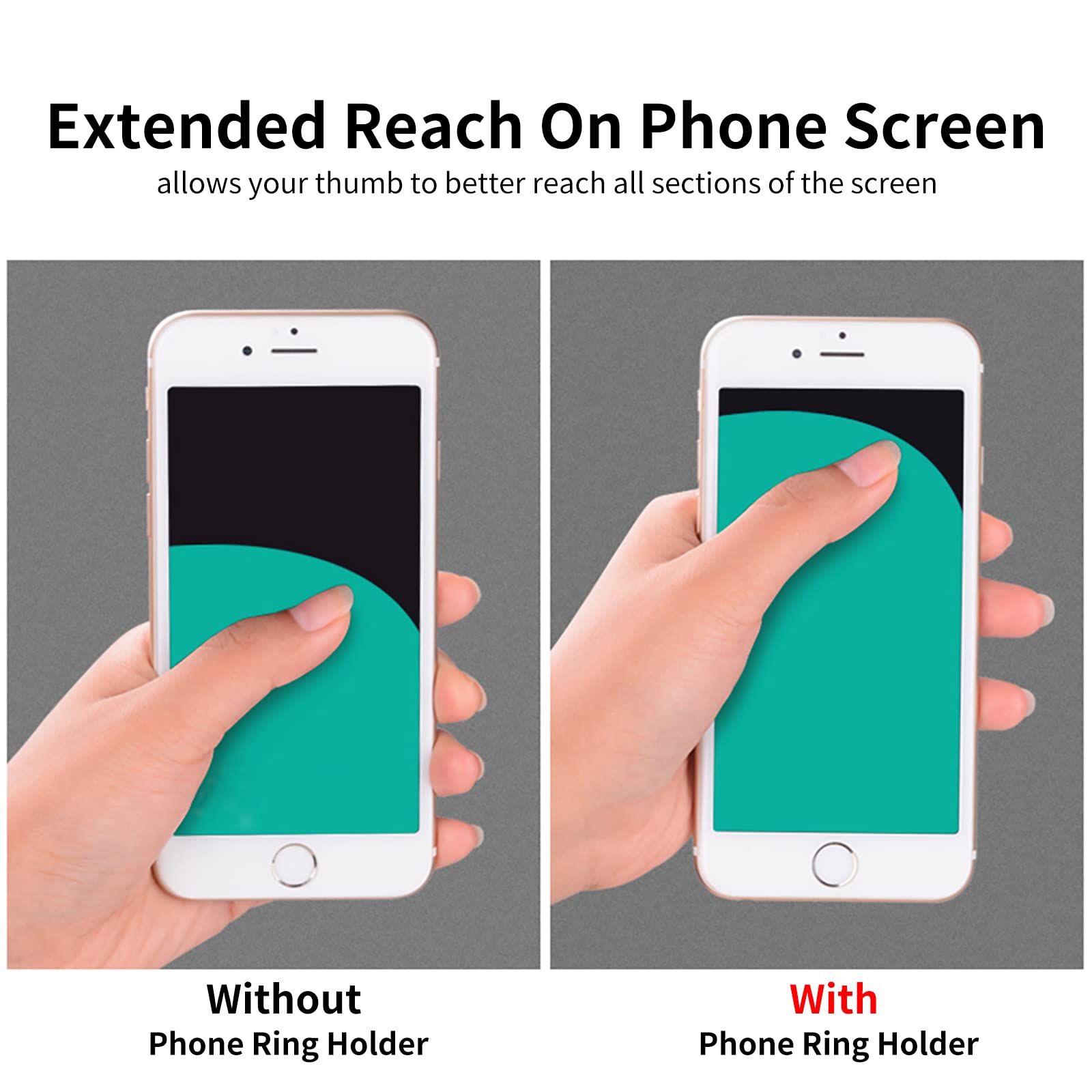 Lamignonne Butterfly Cell Phone Ring Holder Finger Ring Grip Stand 360 Rotation 180 Flip Universal Kickstand Compatible With All