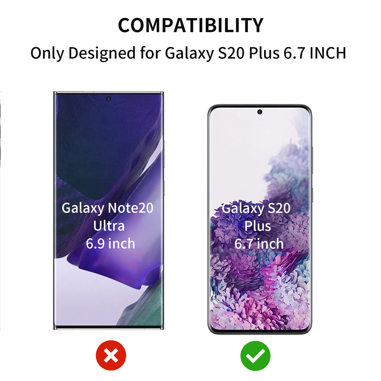 Zgxhga For Samsung Galaxy S20 Plus Screen Replacement,Replacement Screen For Galaxy S20 Plus Series 6.7 Inch,Glass Replacement K