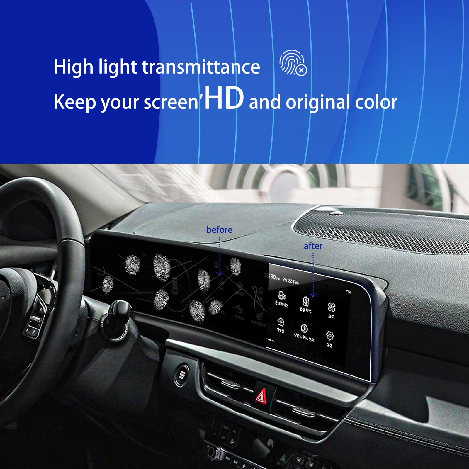 Xxciwp 2024 Kia Seltos Screen Protector For 2024 Kia Seltos Dual 10.25Inch Plastic Screen Protector Hd Touchscreen Protective Fi