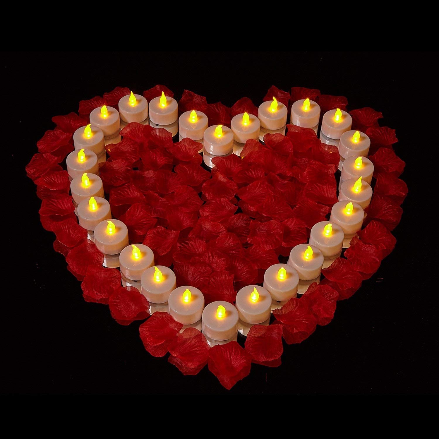 Battery Tea Lights: 24 Pack Led Tea Lights Candles Realistic And Bright Flickering Holiday Operated Flameless Led Tea Light For