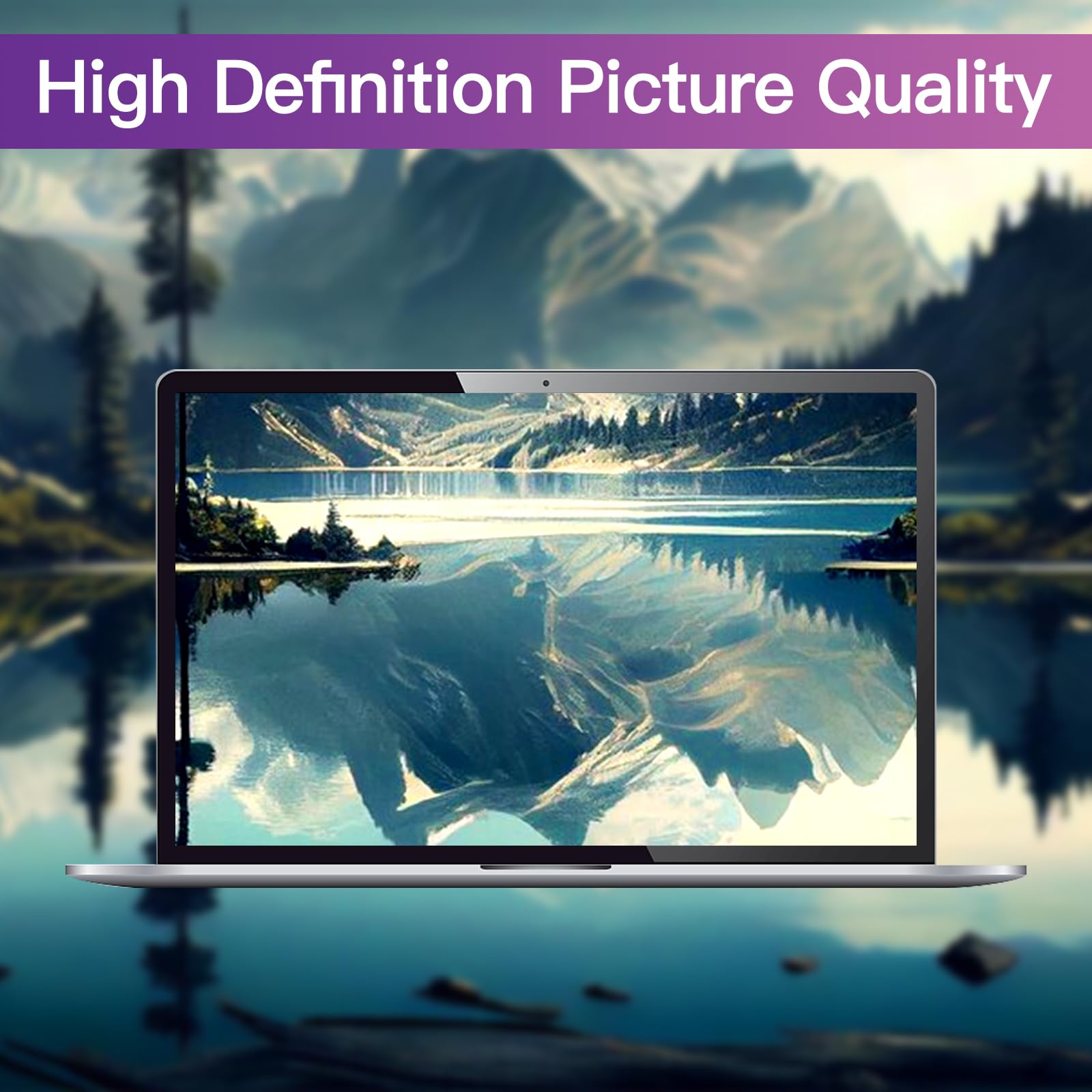Liliongth Privacy Screen For Macbook Air 13.6'' (2022 2024, M2 M3 Chip)   Removable Privacy Filter With Anti Blue Light Protecti