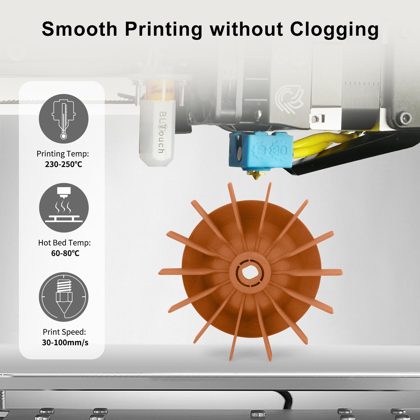 Iemai Carbon Fiber Petg Filament, Matte Orange 3D Printer Filament, Carbon Fiber Filament 1.75Mm 1Kg(2.2Lbs) Spool, Dimensional