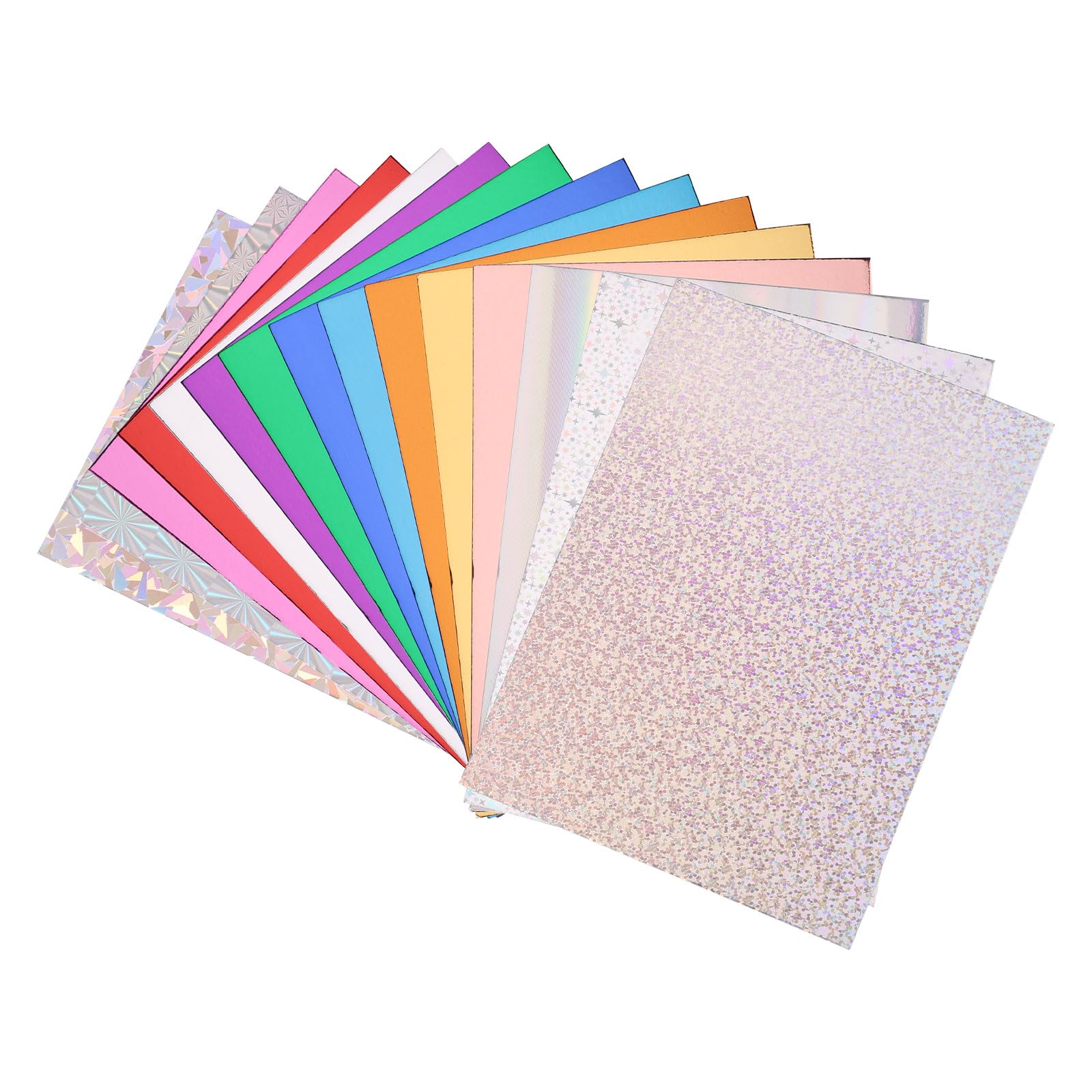 15pcs Insert Cardstock for Kindle Paperwhite, 6.69x4.88in Multicolored Paper Inserts Solid Color Glitter Insert Card Stock for K