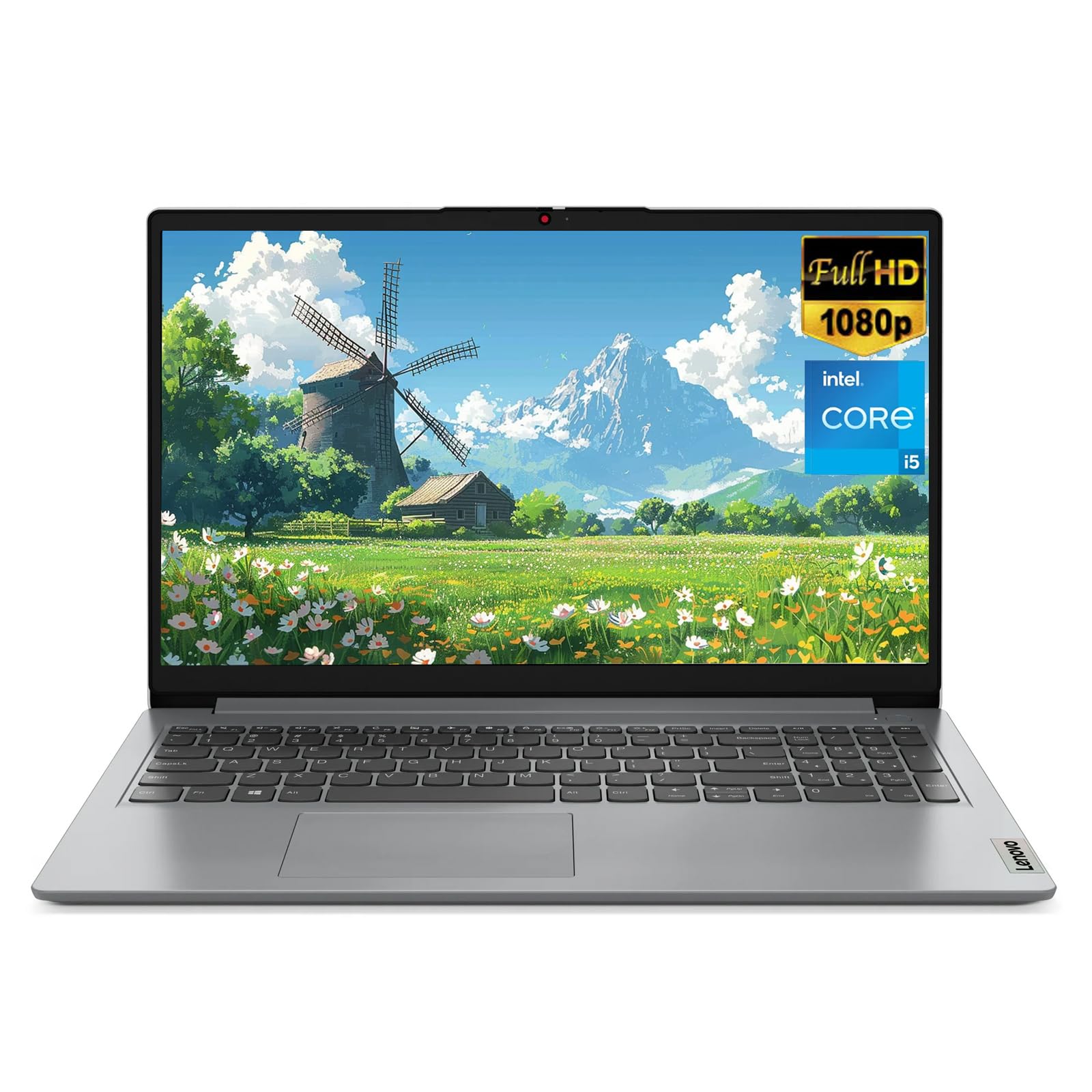 Lenovo IdeaPad Laptop, 15.6 FHD Anti-Glare Display, 12th Gen Intel Core i5-1235U 10-core Processor, 16GB RAM, 512GB SSD, Intel I