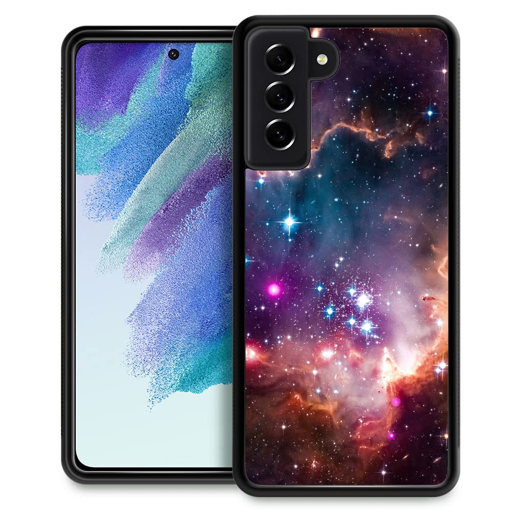 Zhegailian Compatible With Samsung Galaxy S23+ Case,Colorful Galaxy Nebula Samsung Galaxy S23+ Cases For Girls,Non Slip Soft Tpu