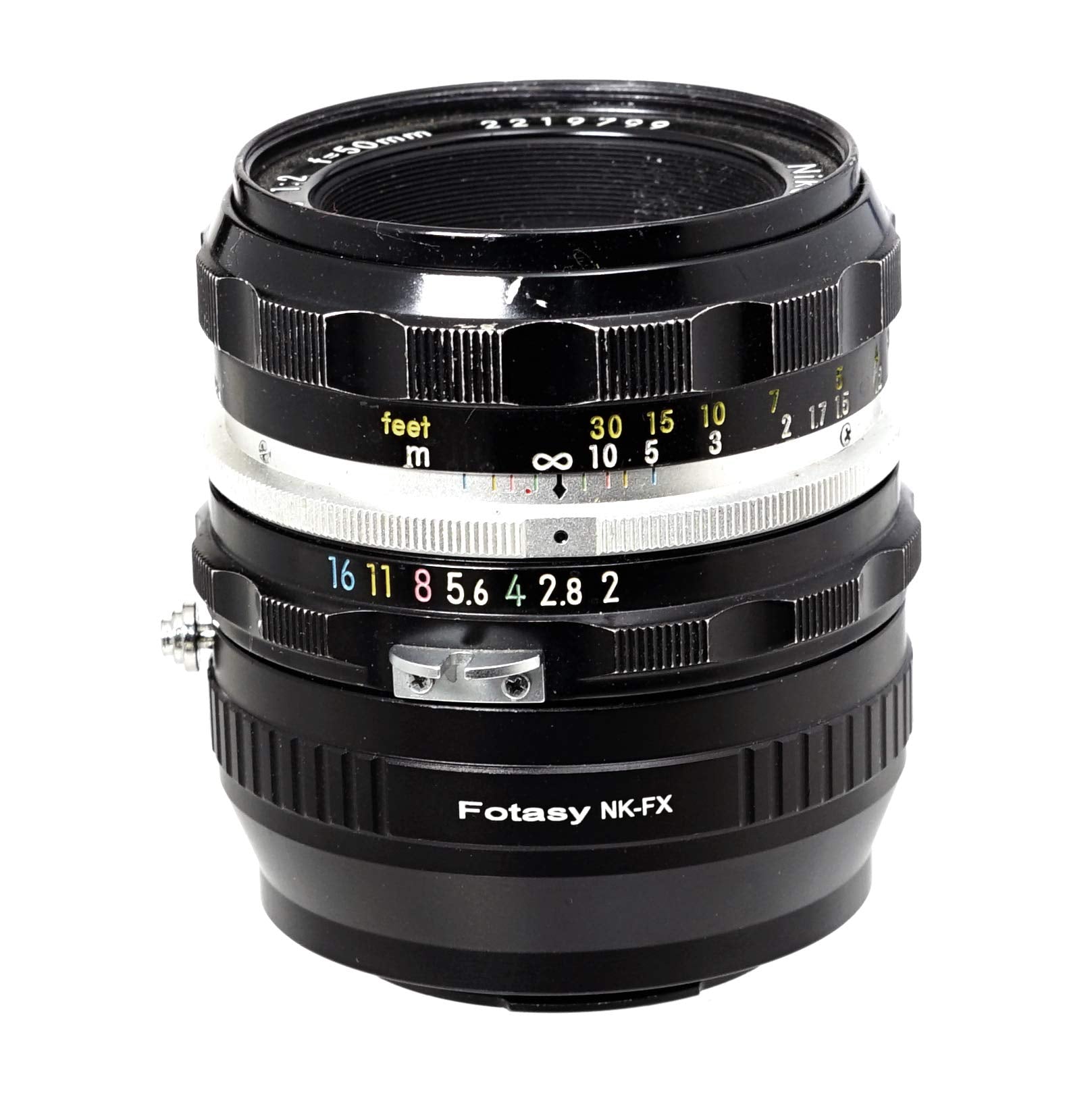 Fotasy Copper Nikkor Lens To Fuji X Adapter, Nk F Mount To X Adapter, Compatible With Fujifilm X-Pro1 X-Pro2 X-Pro3 X-E2 X-E3 X-