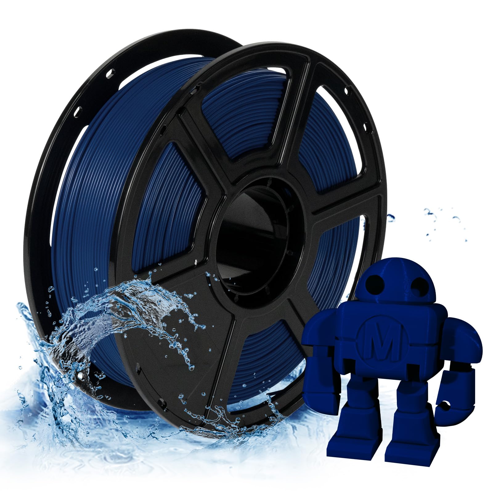 FLASHFORGE PETG Pro Filament 1.75mm Blue, 3D Printer Filament 1kg (2.2lbs) Spool, Dimensional Accuracy +/- 0.02mm, 3D Printing F