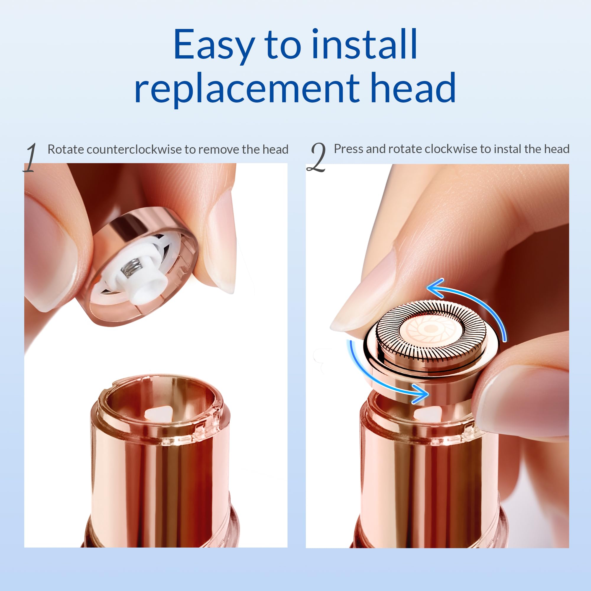 Replacement Heads Only For Our Visofo Facial Hair Removal For Women (4 Heads)