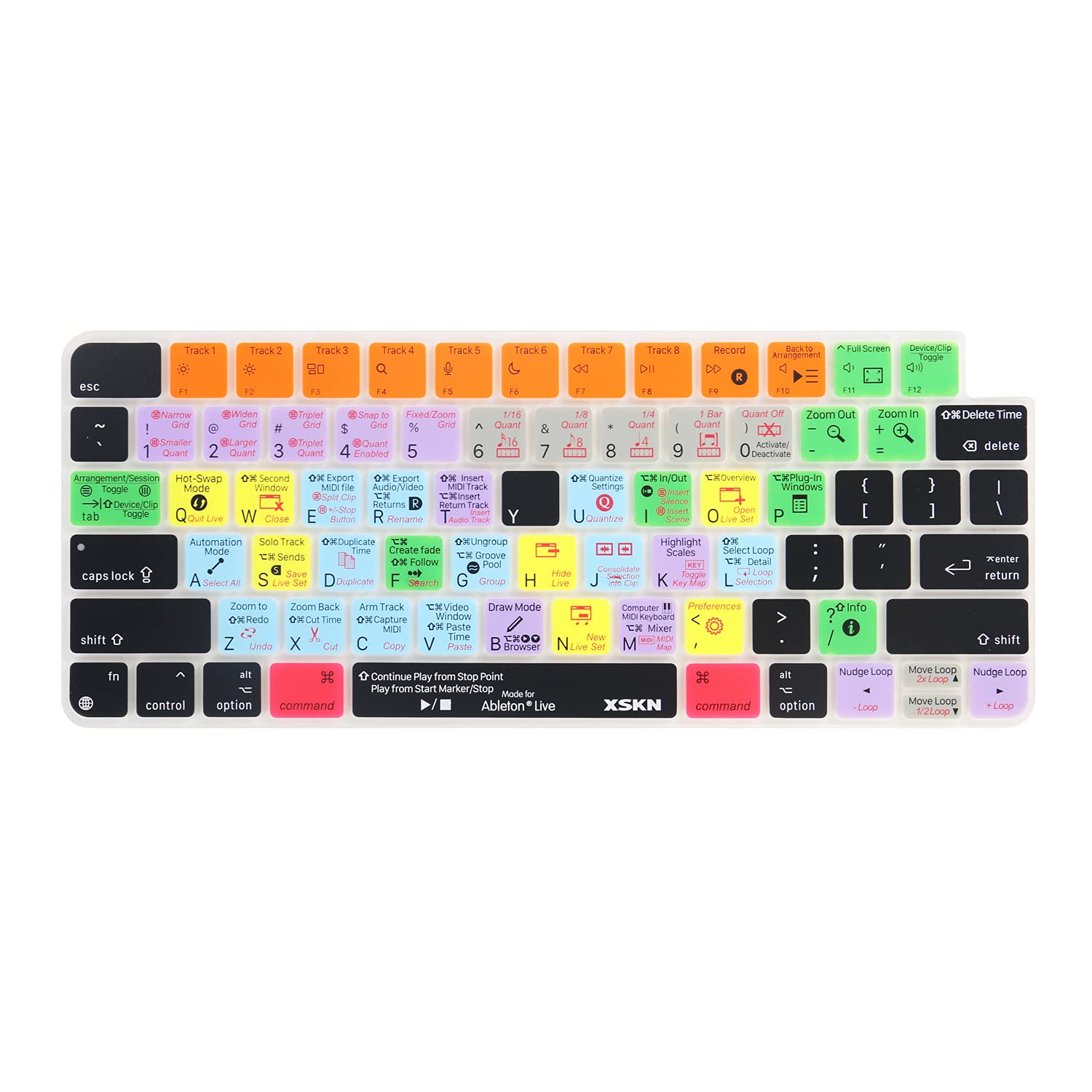 Xskn Shortcut And Language Seriers Silicone Keyboard Cover Skin For 2021 New M1 Chip Imac Magic With Touch Id A2449 Lock Key A24