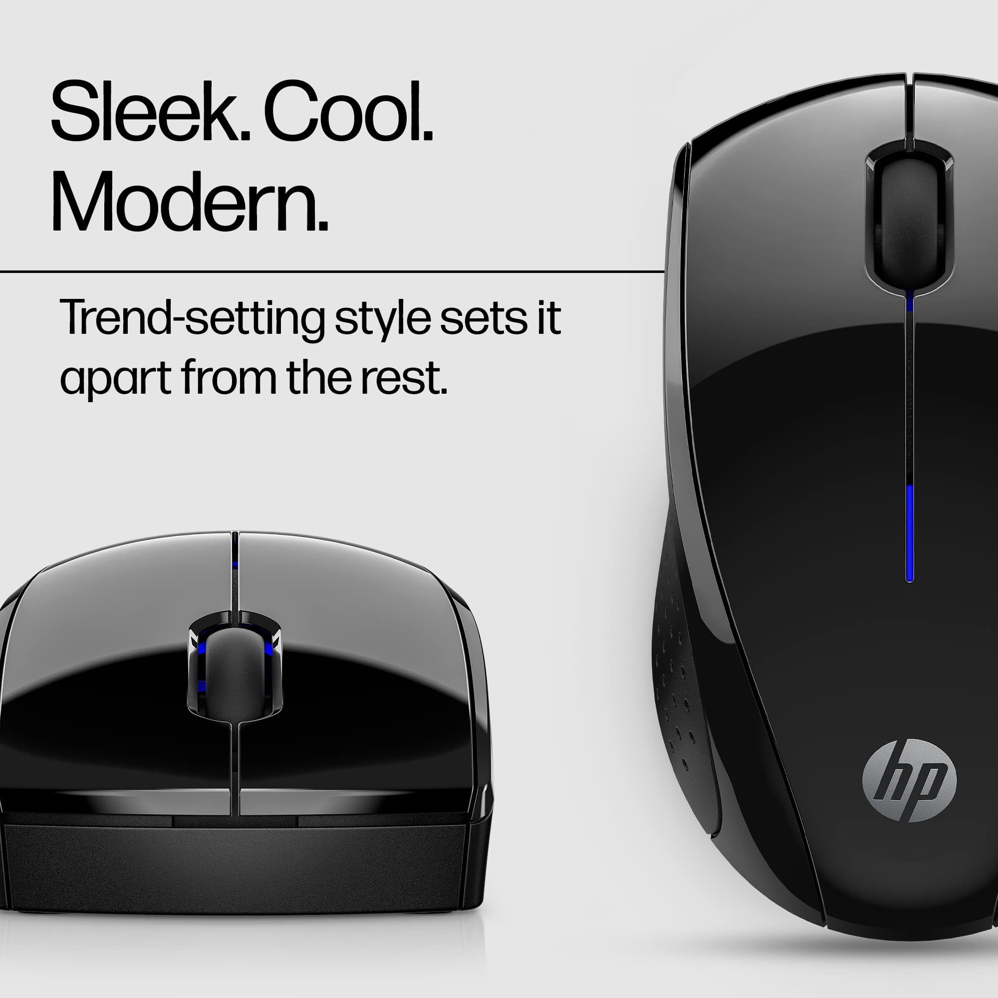Hp X3000 G2 Wireless Mouse - Ambidextrous 3-Button Control, & Scroll Wheel Multi-Surface Technology, 1600 Dpi Optical Sensor Win