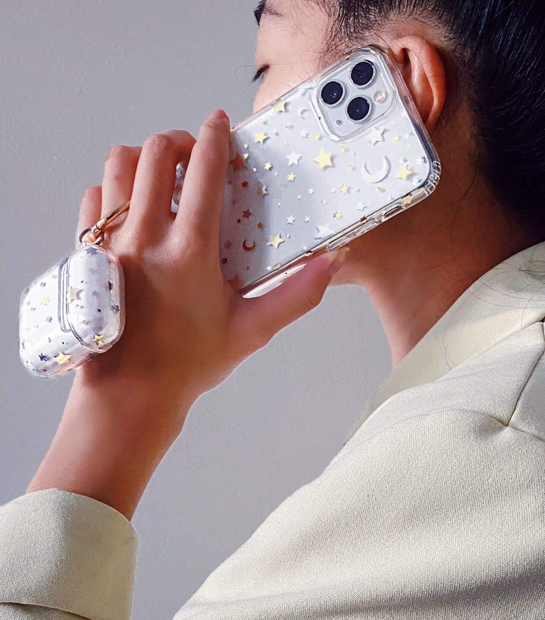 Velvet Caviar Clear Phone Case iPhone 12 Pro Max 8ft Drop Tested Polycarbonate Stars and Moon