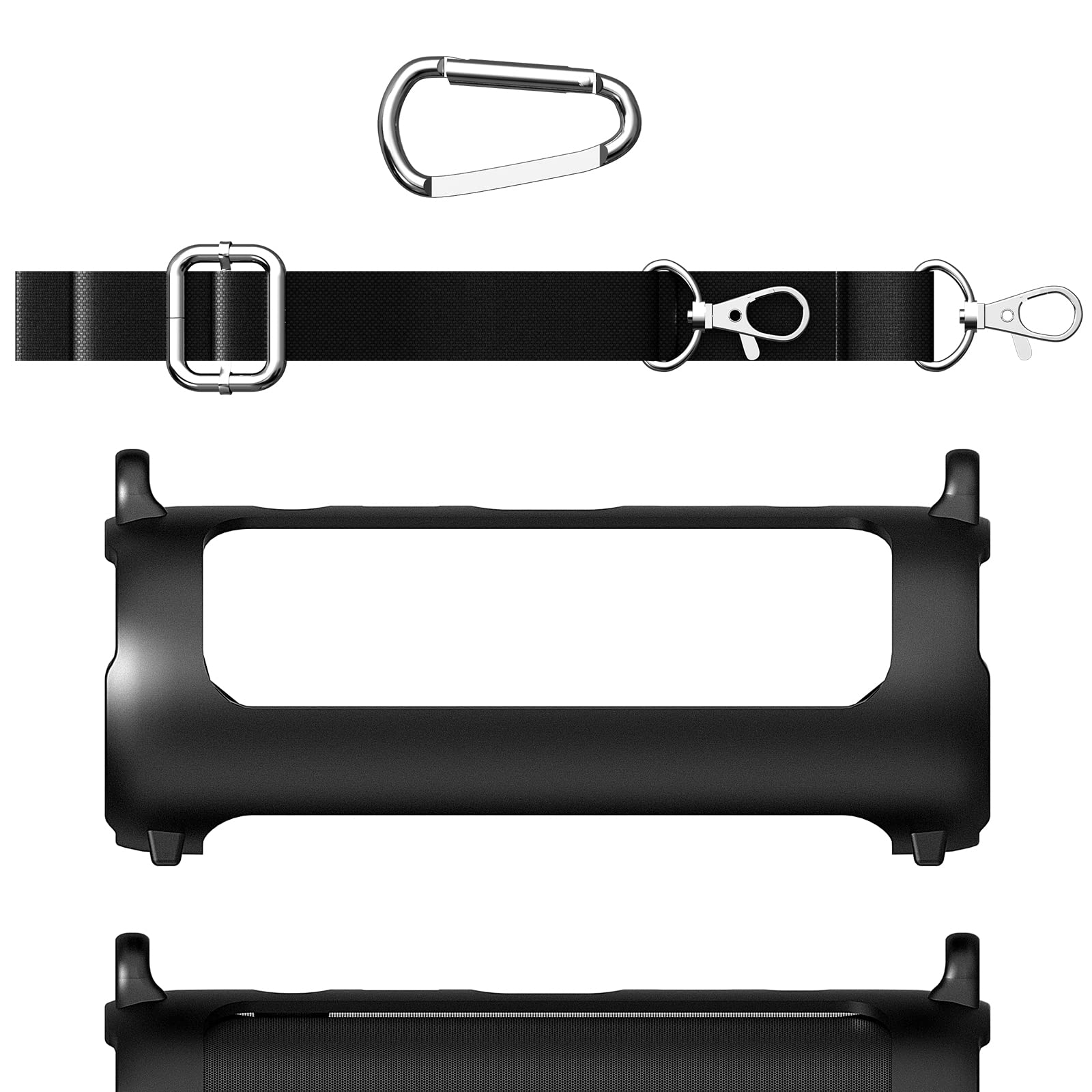 Geekria Silicone Speaker Case Cover Compatible with JBL Flip 6, Protective Waterproof Soft Skin, Replacement Speakers Travel wit