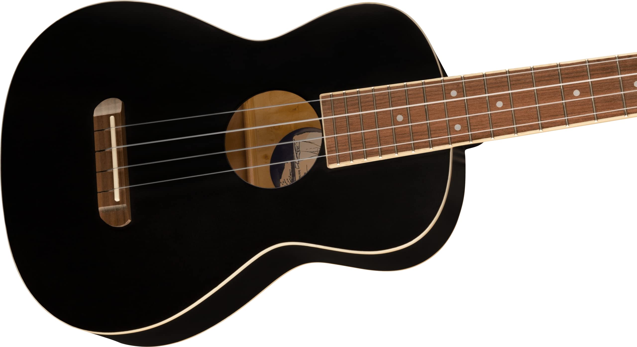 Fender Avalon Tenor Ukulele, Black