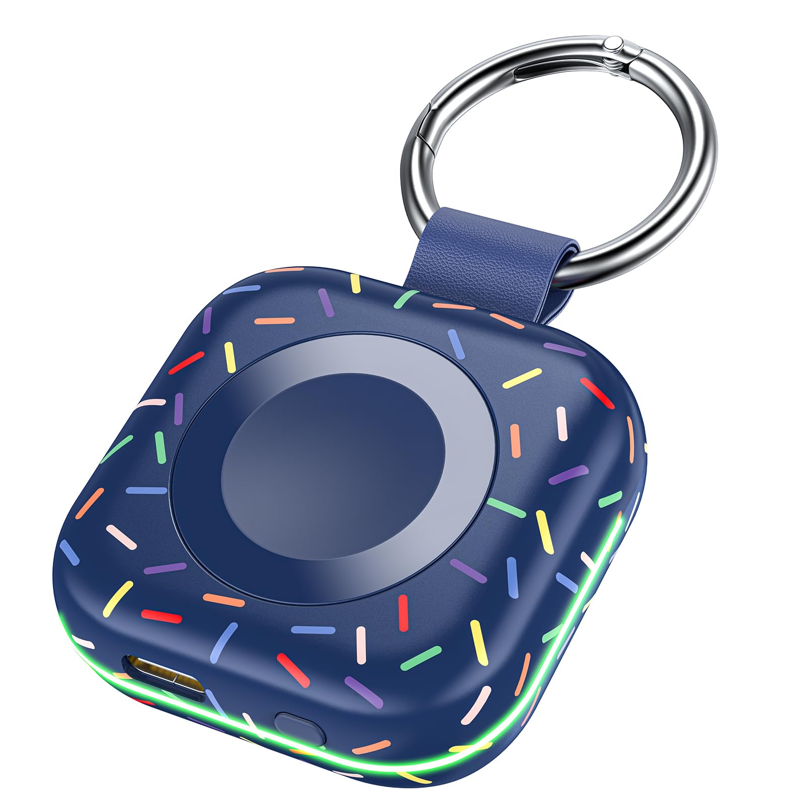 Portable Charger For Apple Watch 10 ,Wireless Magnetic Mini Iwatch Charger 1200Mah Power Bank Travel Keychain Accessories Smart 