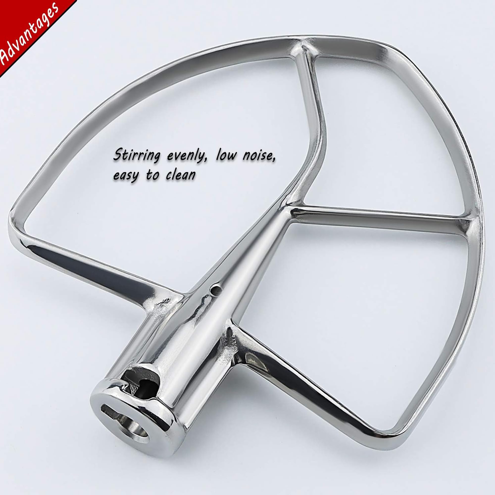 Prime&Swift 7&8 Quart Flat Beater Stainless Steel Mixing Head W10376294 Nsf Certified Fit For Stand Mixer